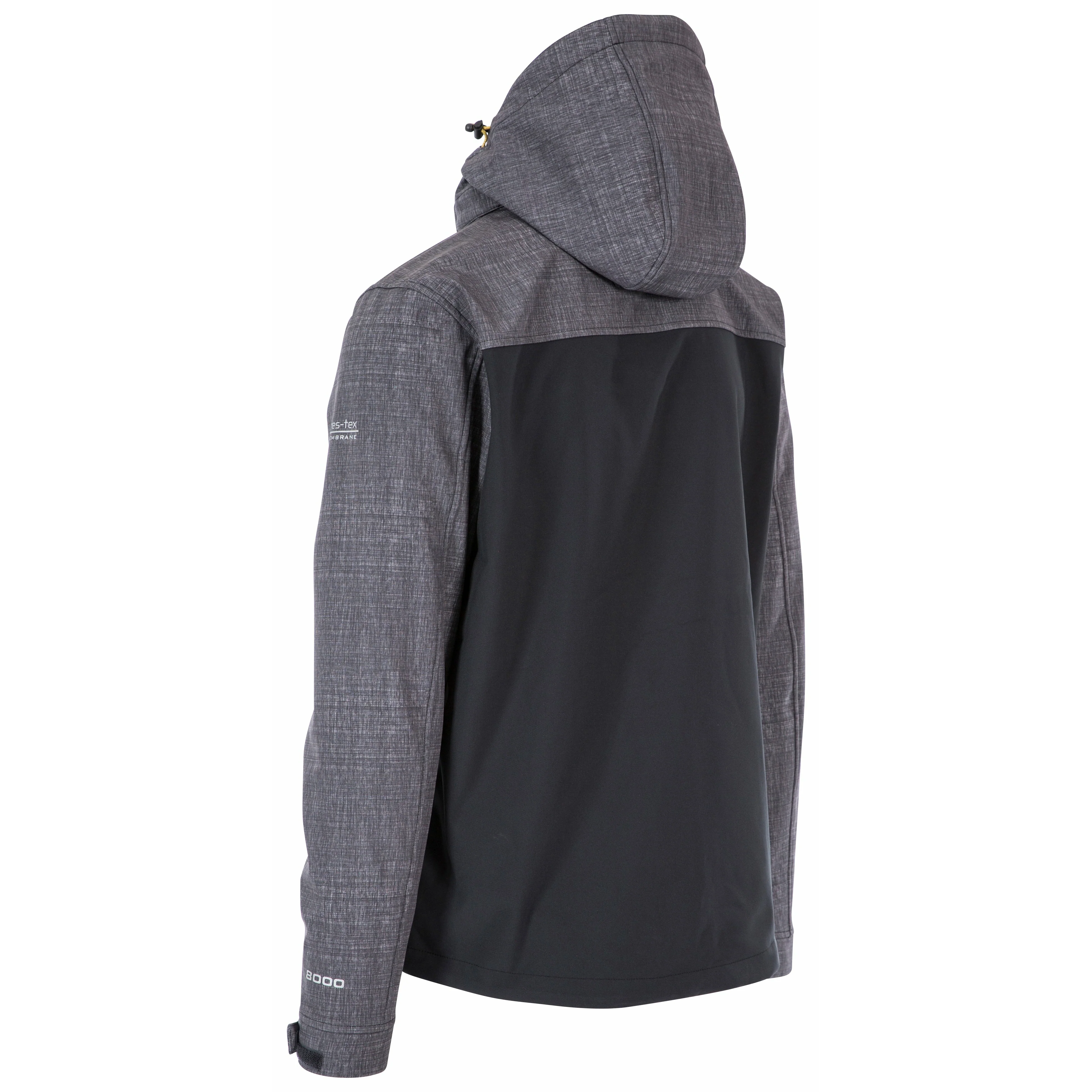 Abbott Men's Breathable Softshell Jacket in Dark Grey Marl - Image 10