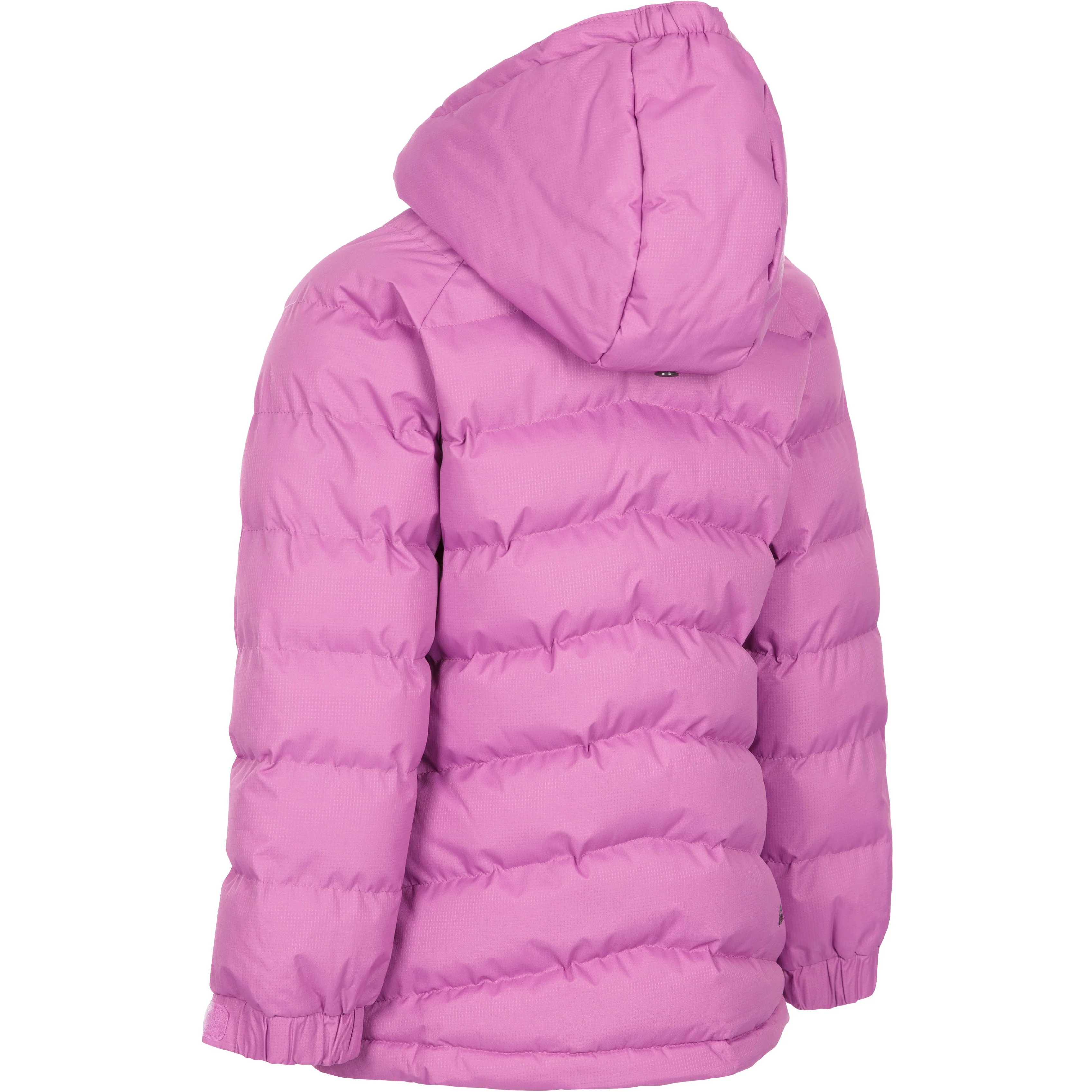 Amira Girls' Hooded Padded Jacket in Deep Pink - Image 7