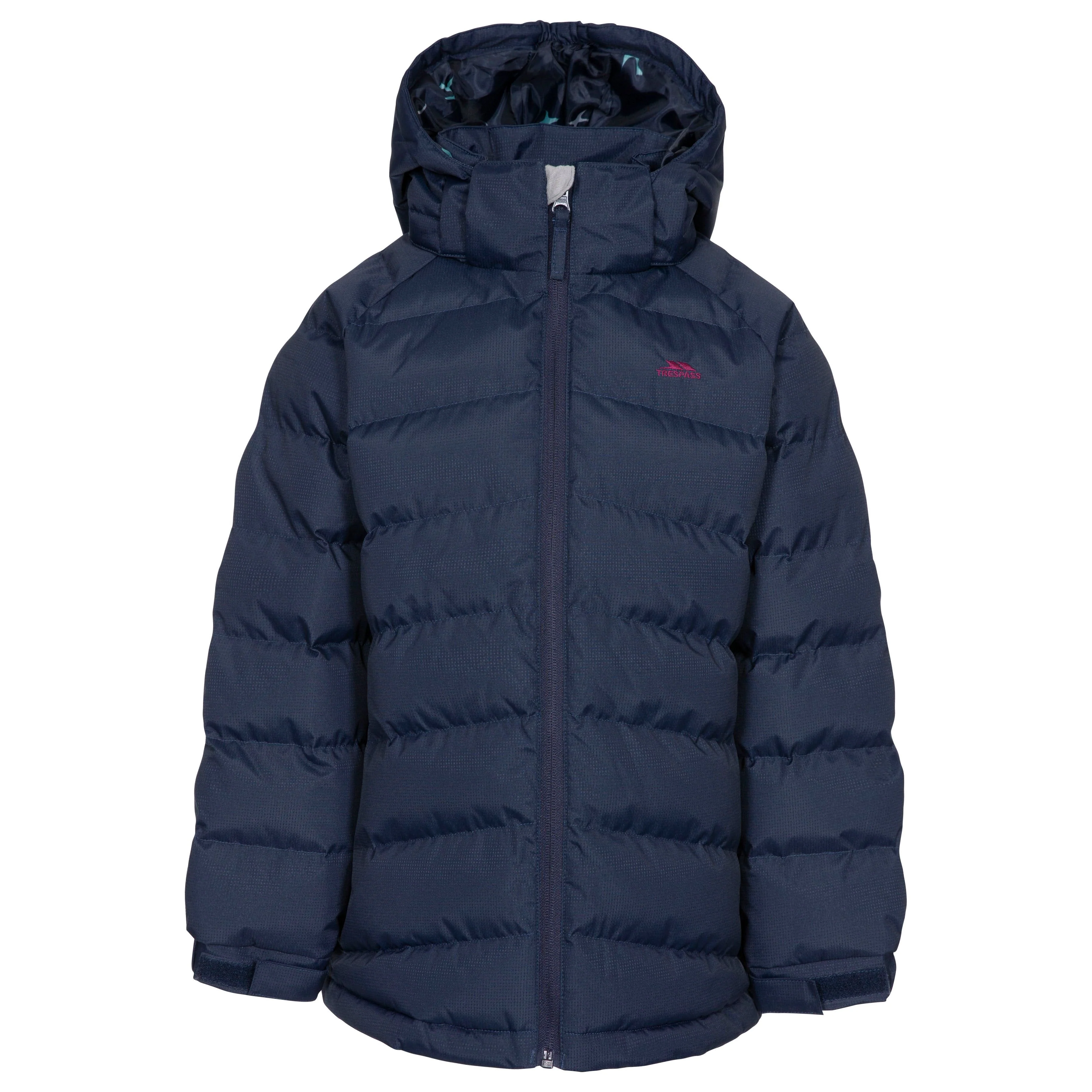 Amira Kids' Hooded Padded Jacket - Navy