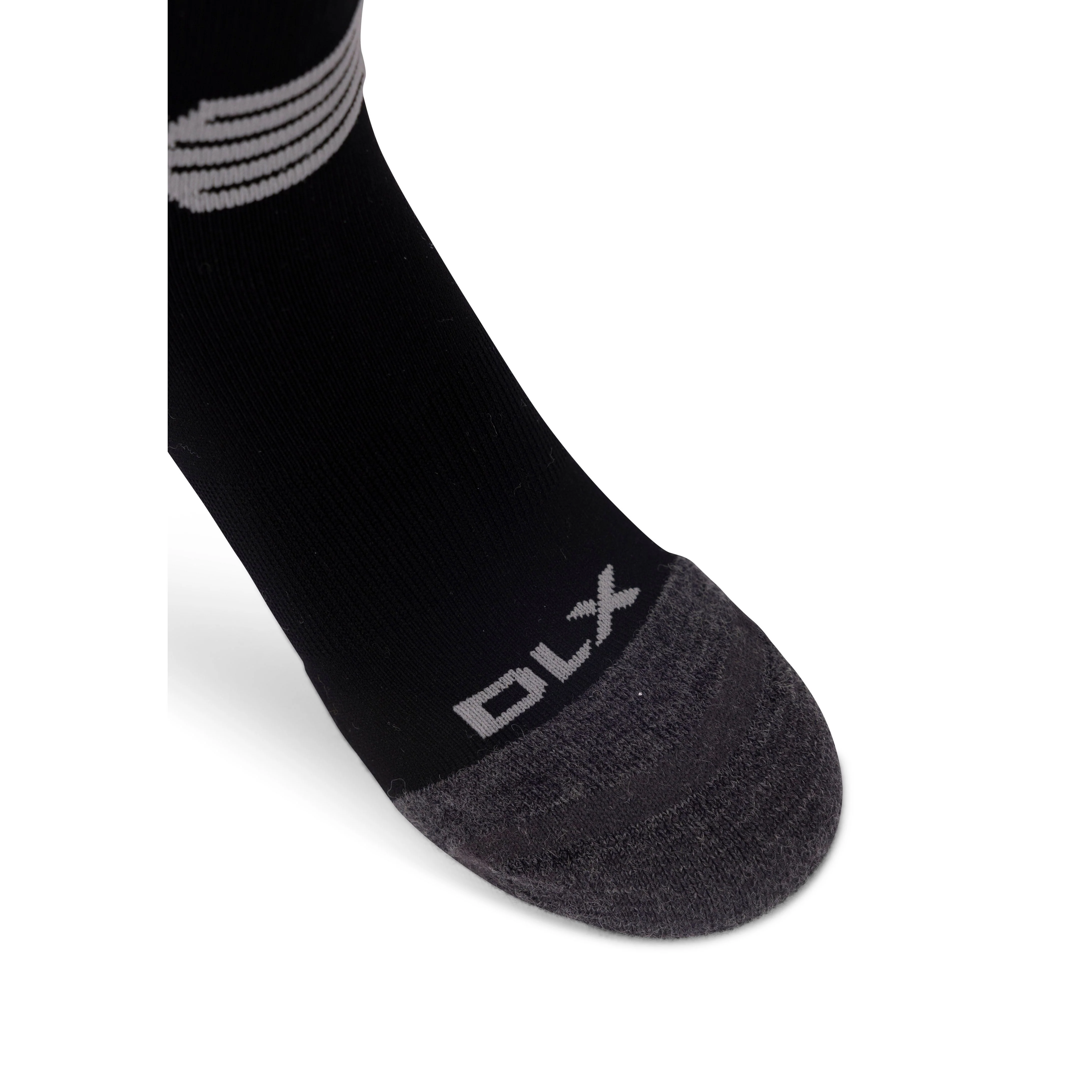 Anselm Unisex Adults DLX Merino Wool Blend Ski Socks in Black - Image 3