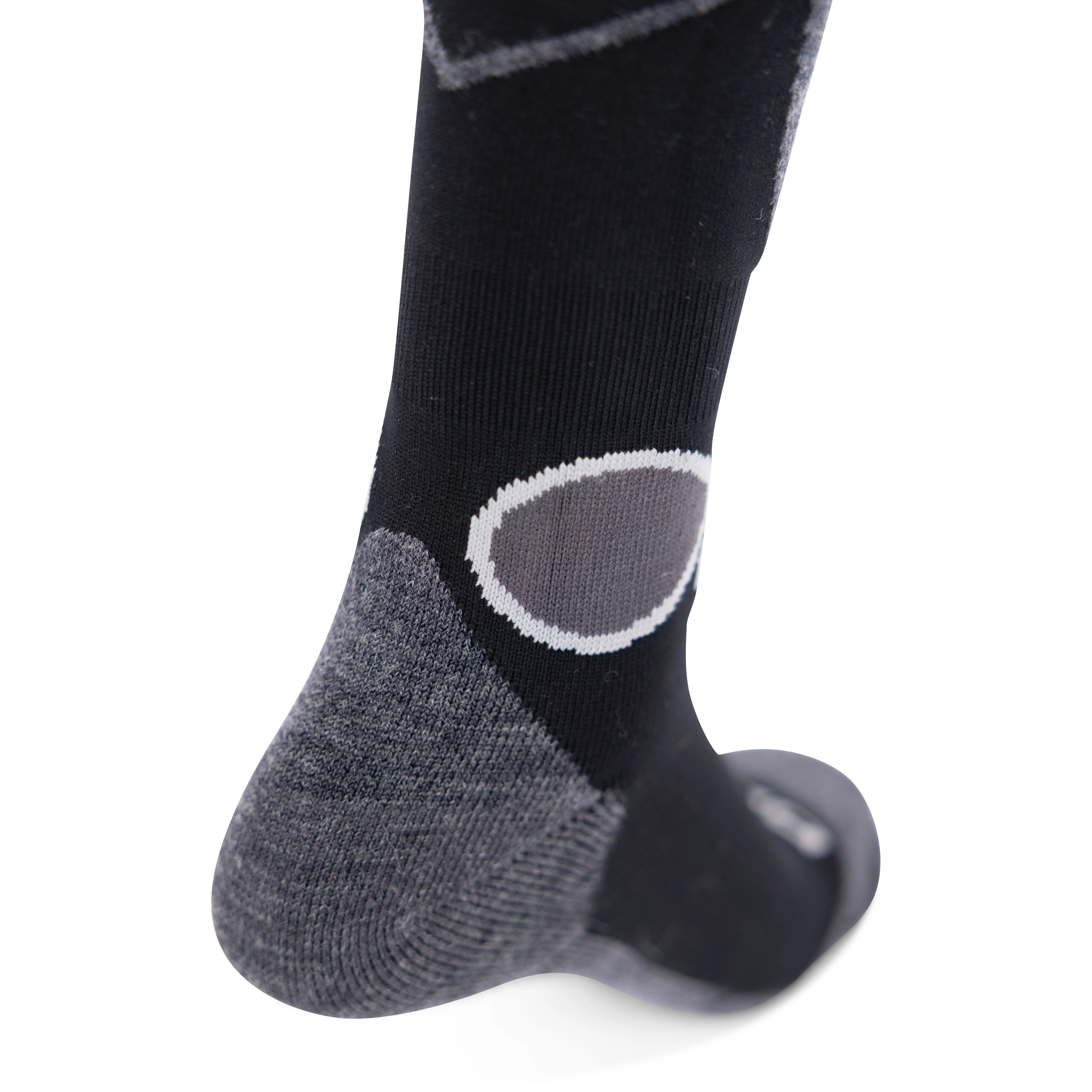 Anselm Unisex Adults DLX Merino Wool Blend Ski Socks in Black - Image 5