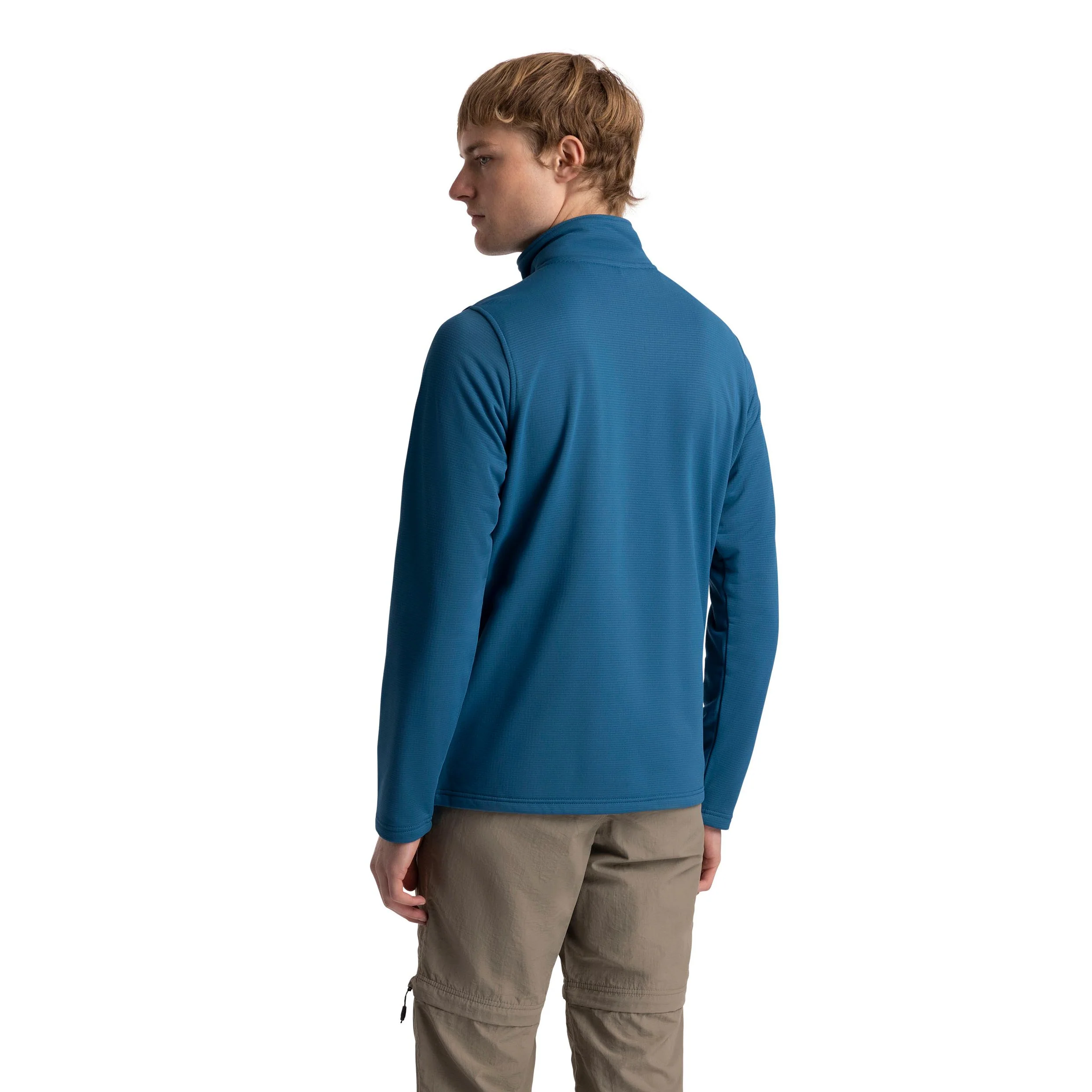 Arranfore Men's Full Zip Fleece in Bondi Blue - Image 6