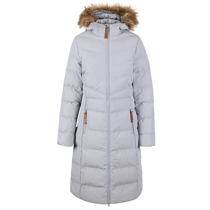 Audrey Women's Padded Long Length Jacket in Platinum - Image 3