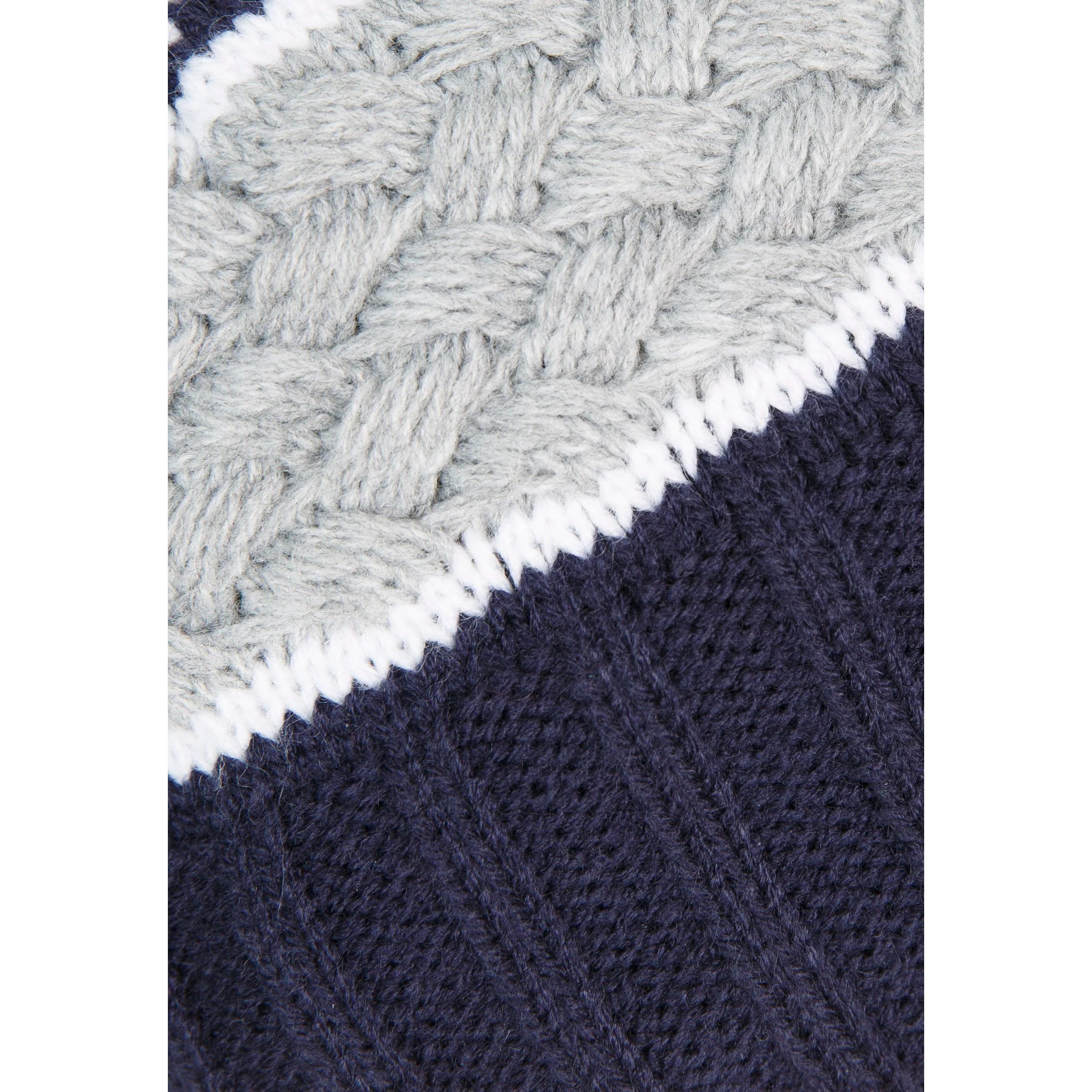 Axel Kids Lined Kids Knitted Hat in Navy - Image 3