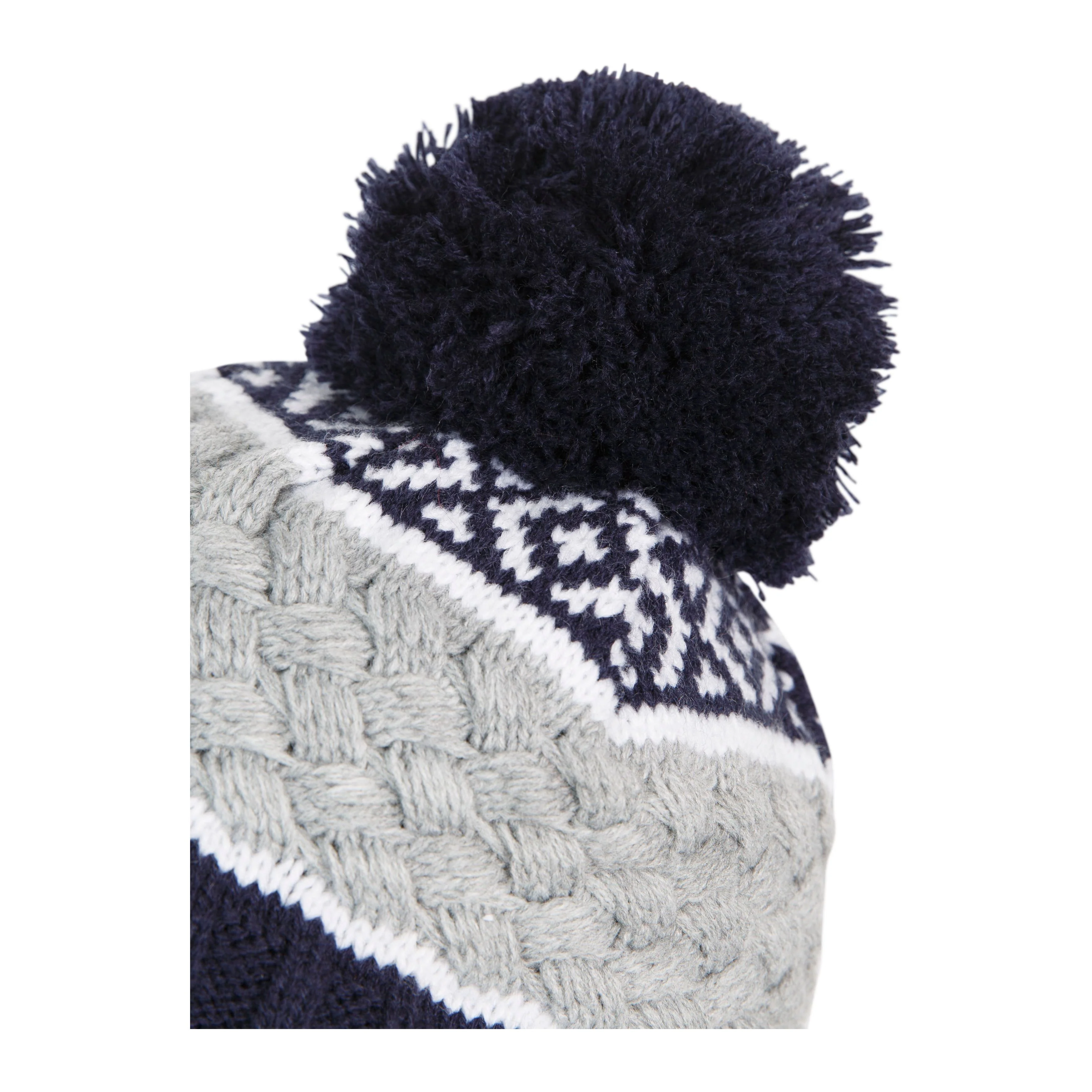 Axel Kids Lined Kids Knitted Hat in Navy - Image 6