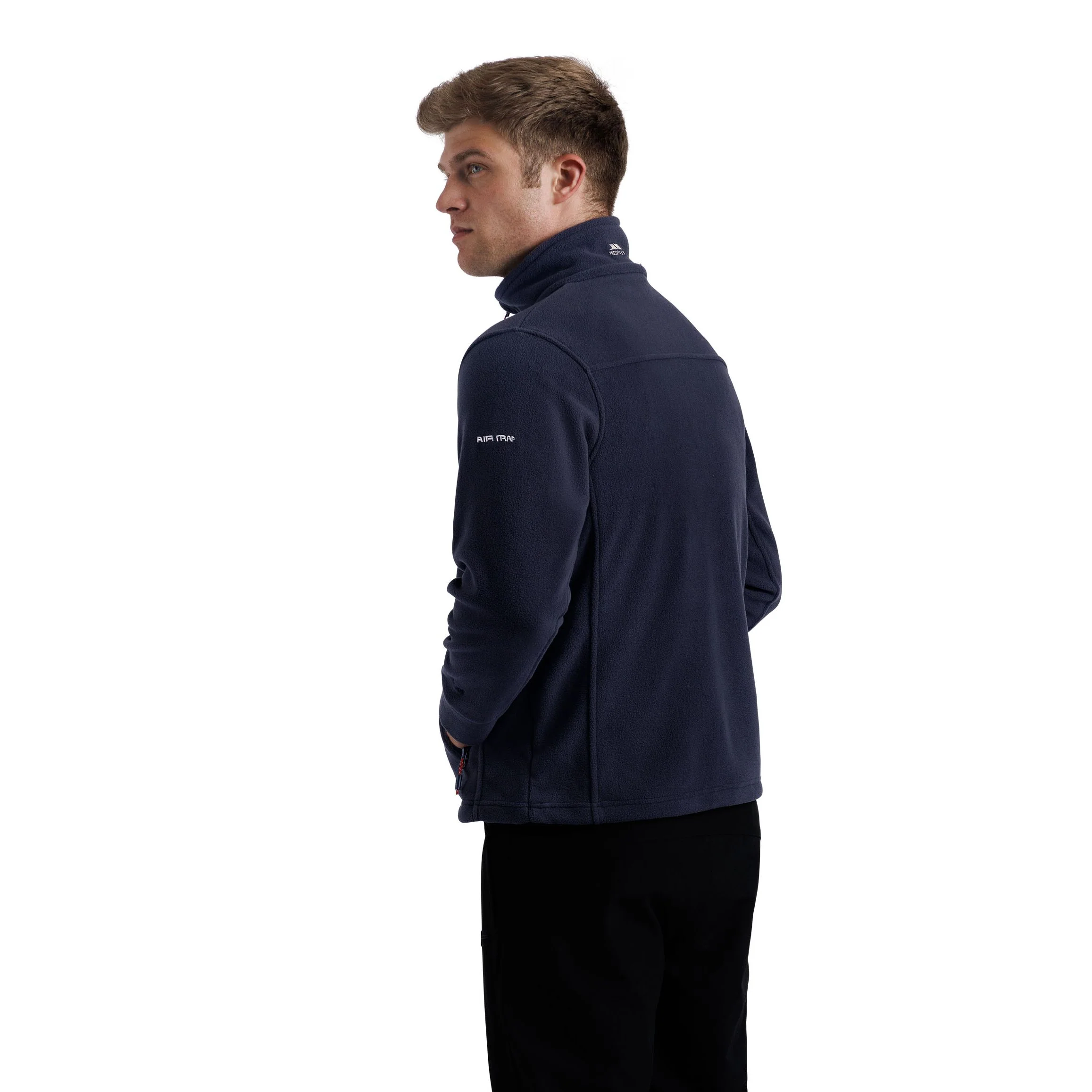 Bernal Mens Full Zip Fleece Jacket in Navy - Image 4