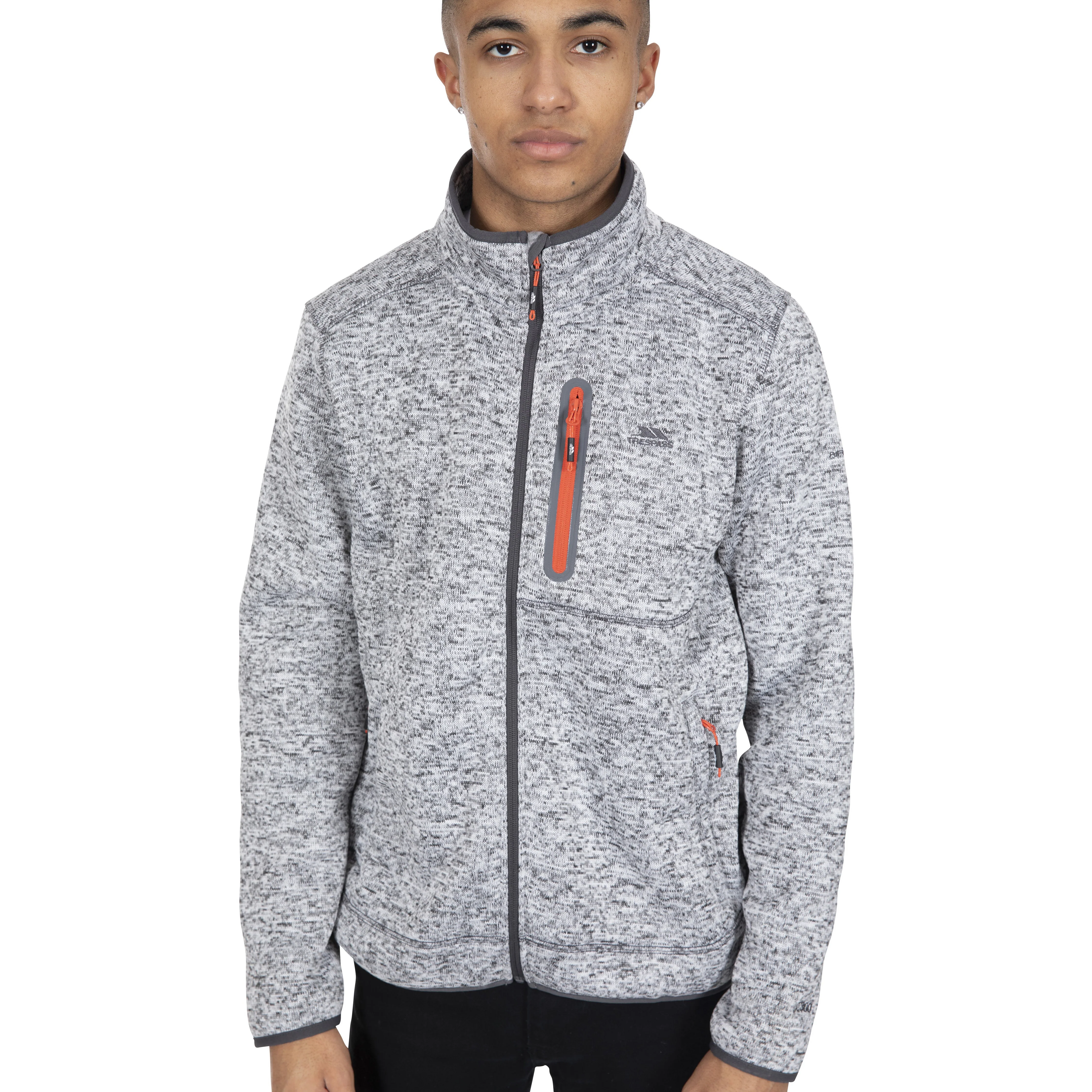 Bingham - Mens Fleece Jacket - Grey Marl - Image 2