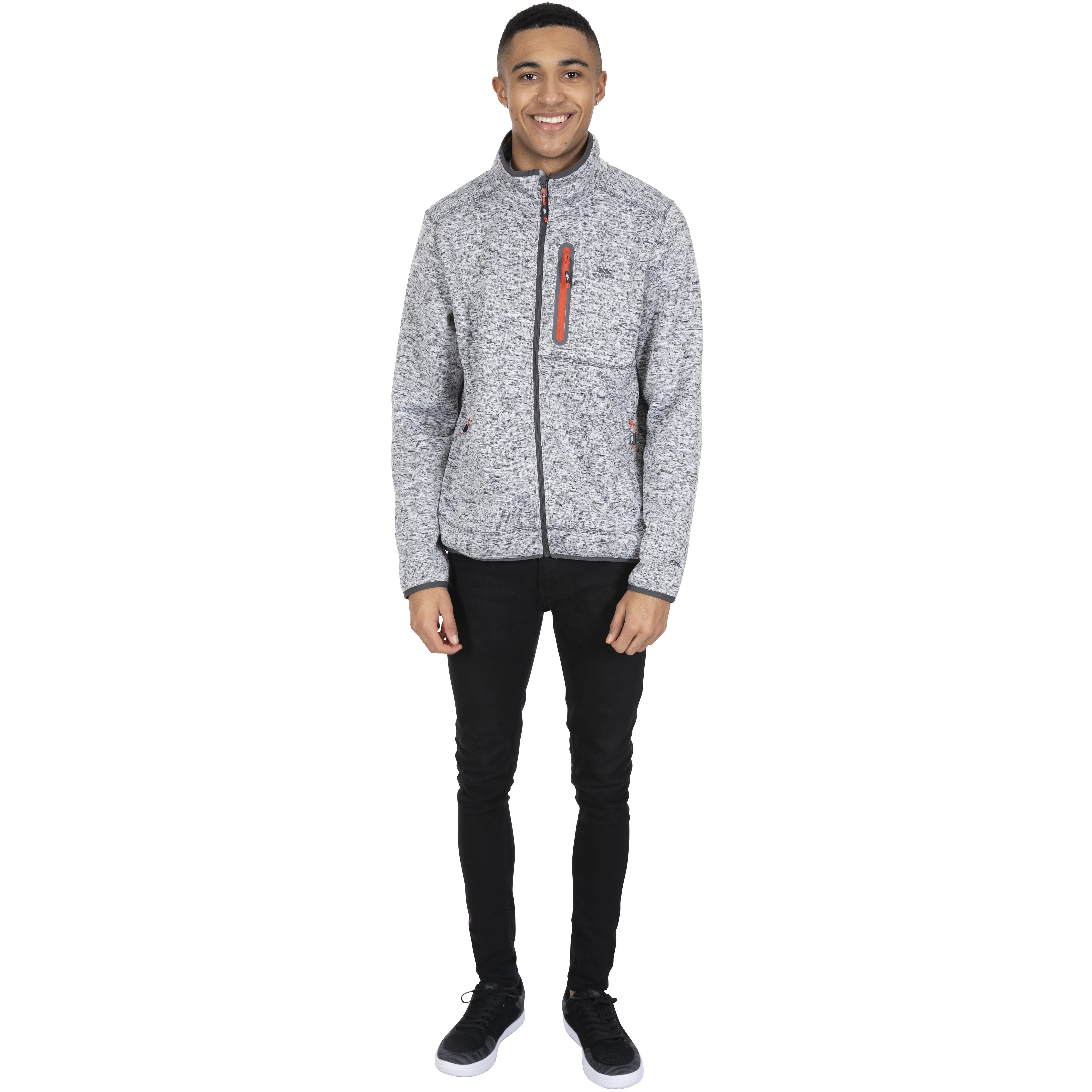 Bingham - Mens Fleece Jacket - Grey Marl - Image 4