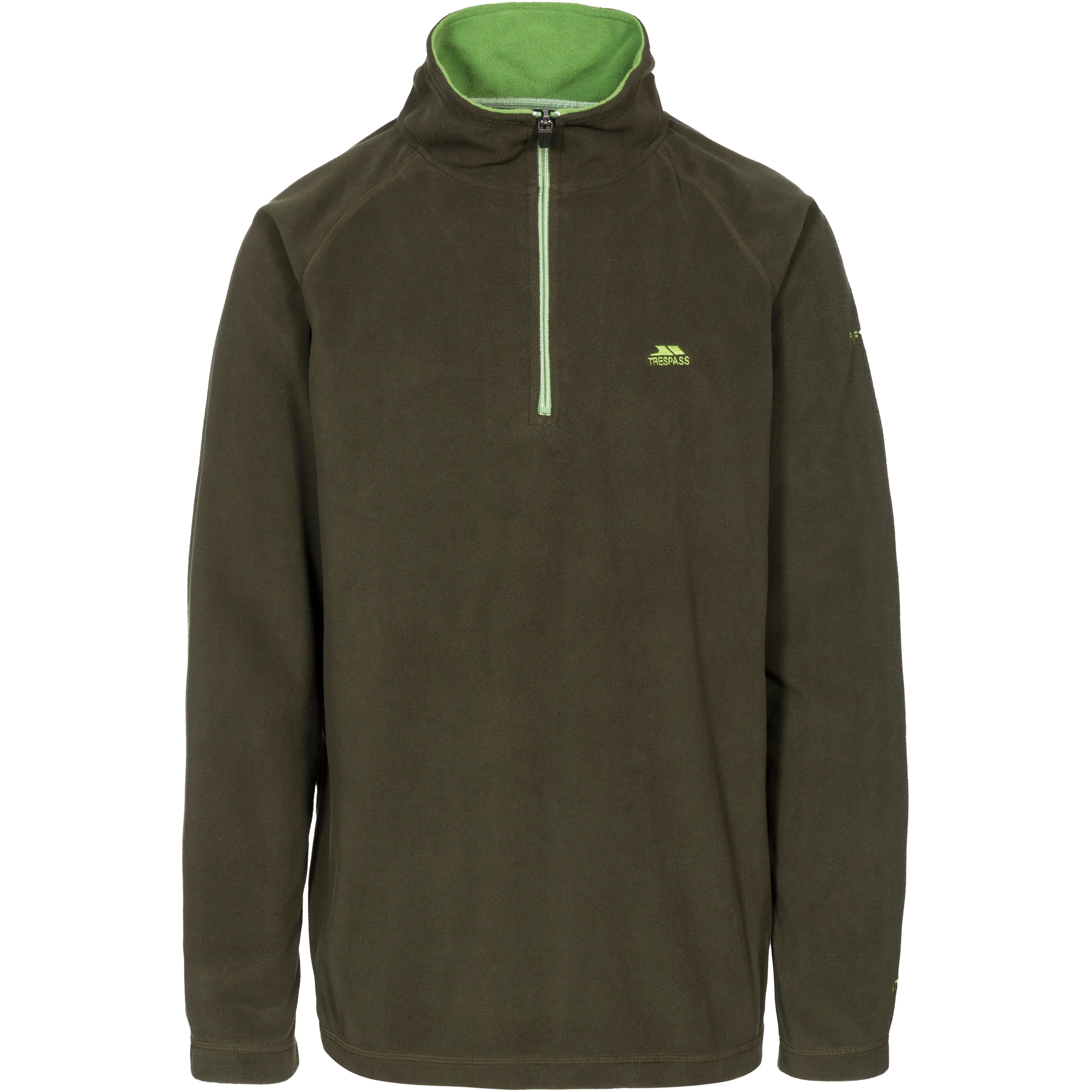 Blackford - Mens Half Zip Microfleece - Olive - Image 2