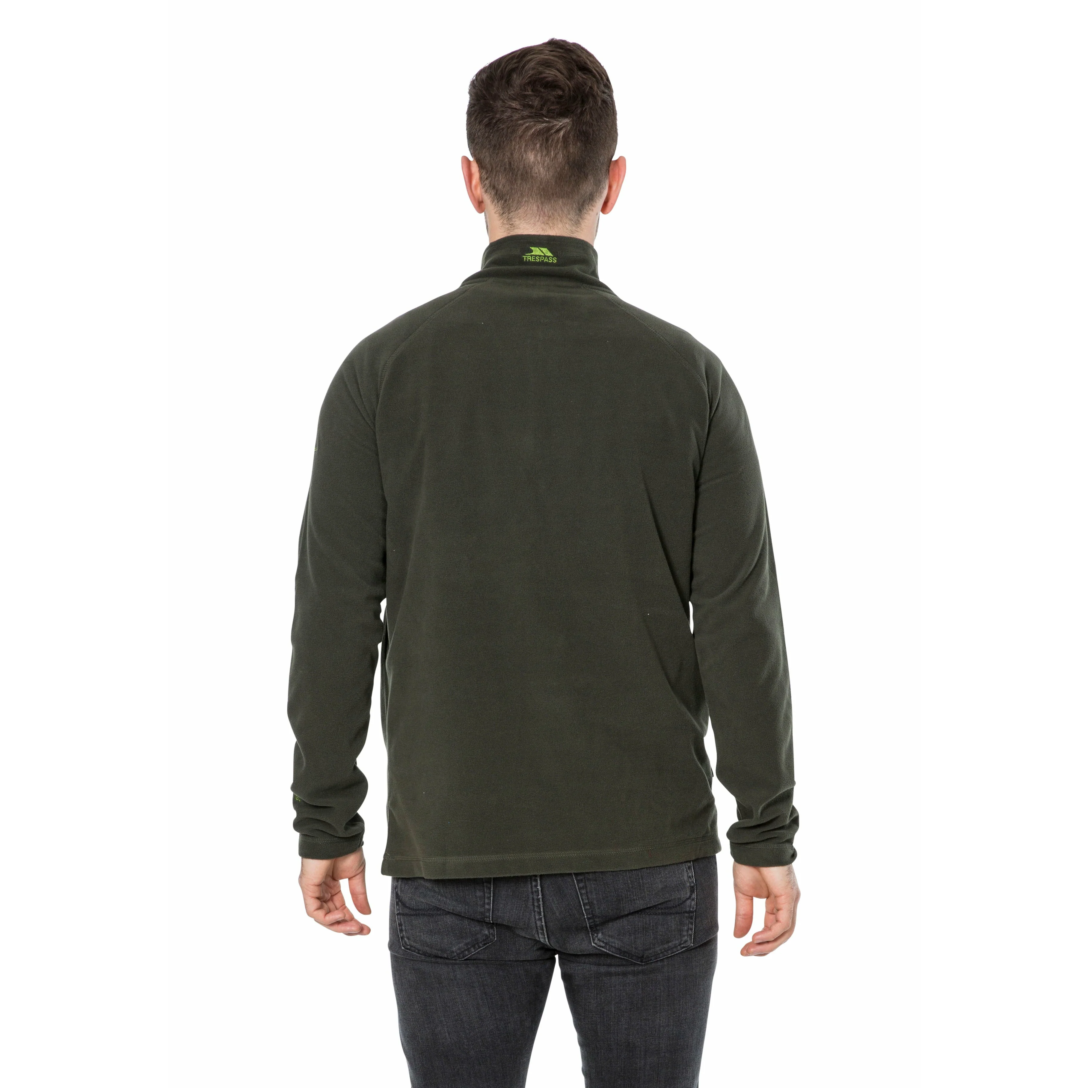 Blackford - Mens Half Zip Microfleece - Olive - Image 5
