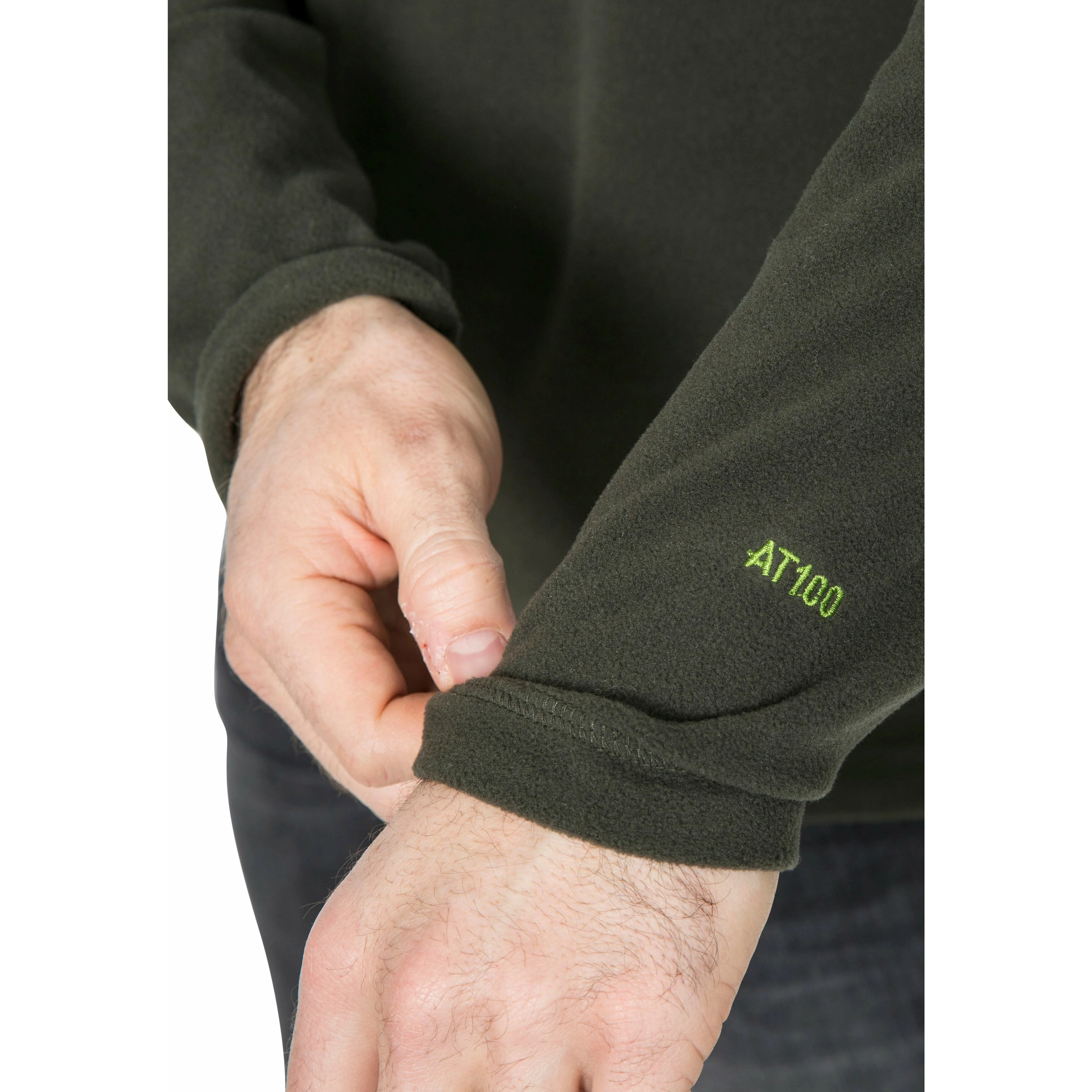 Blackford - Mens Half Zip Microfleece - Olive - Image 6