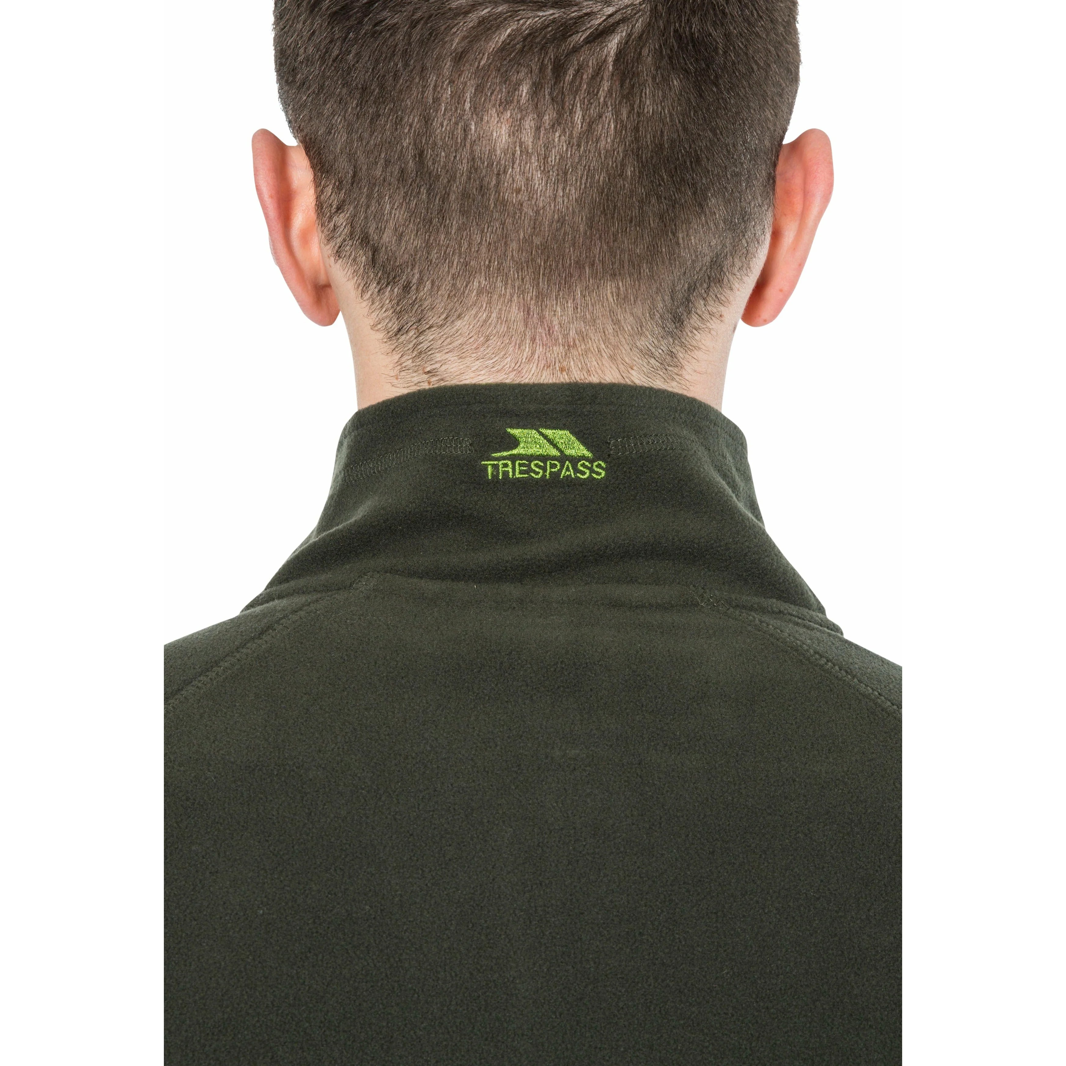 Blackford - Mens Half Zip Microfleece - Olive - Image 8