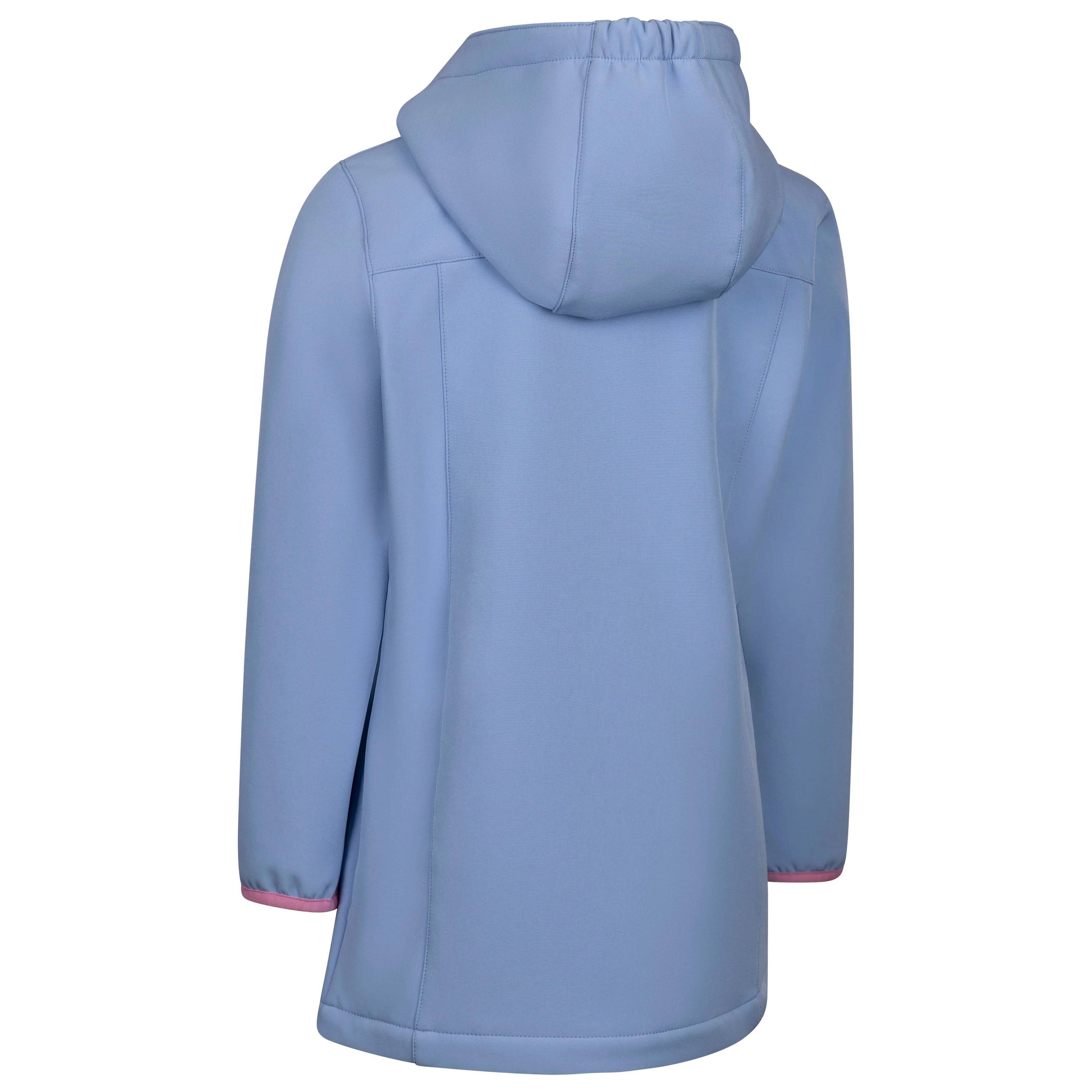 Brennagh Girls Longer Length Softshell Jacket in Cornflower - Image 2