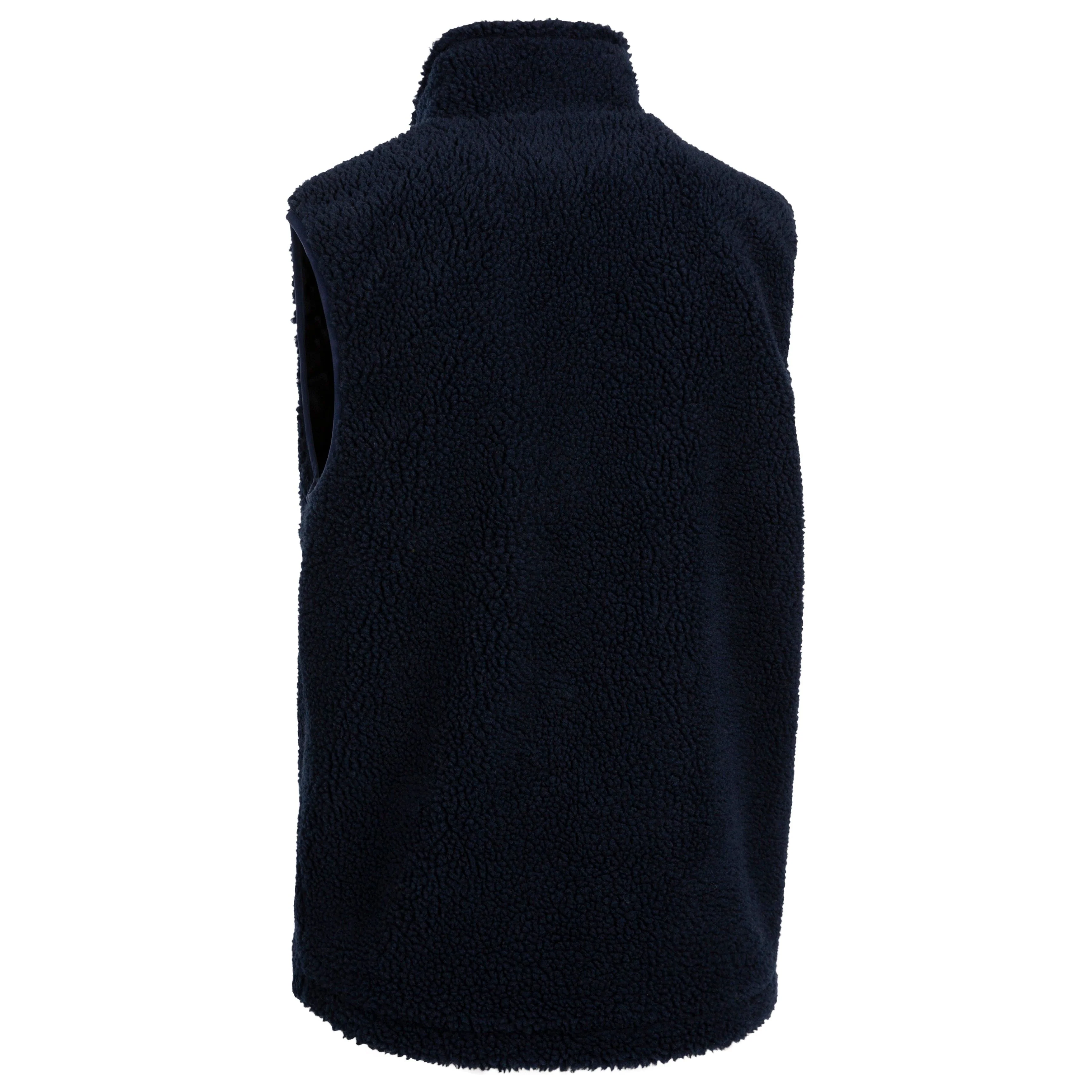 Buckless Mens Fleece Gilet in Navy - Image 2