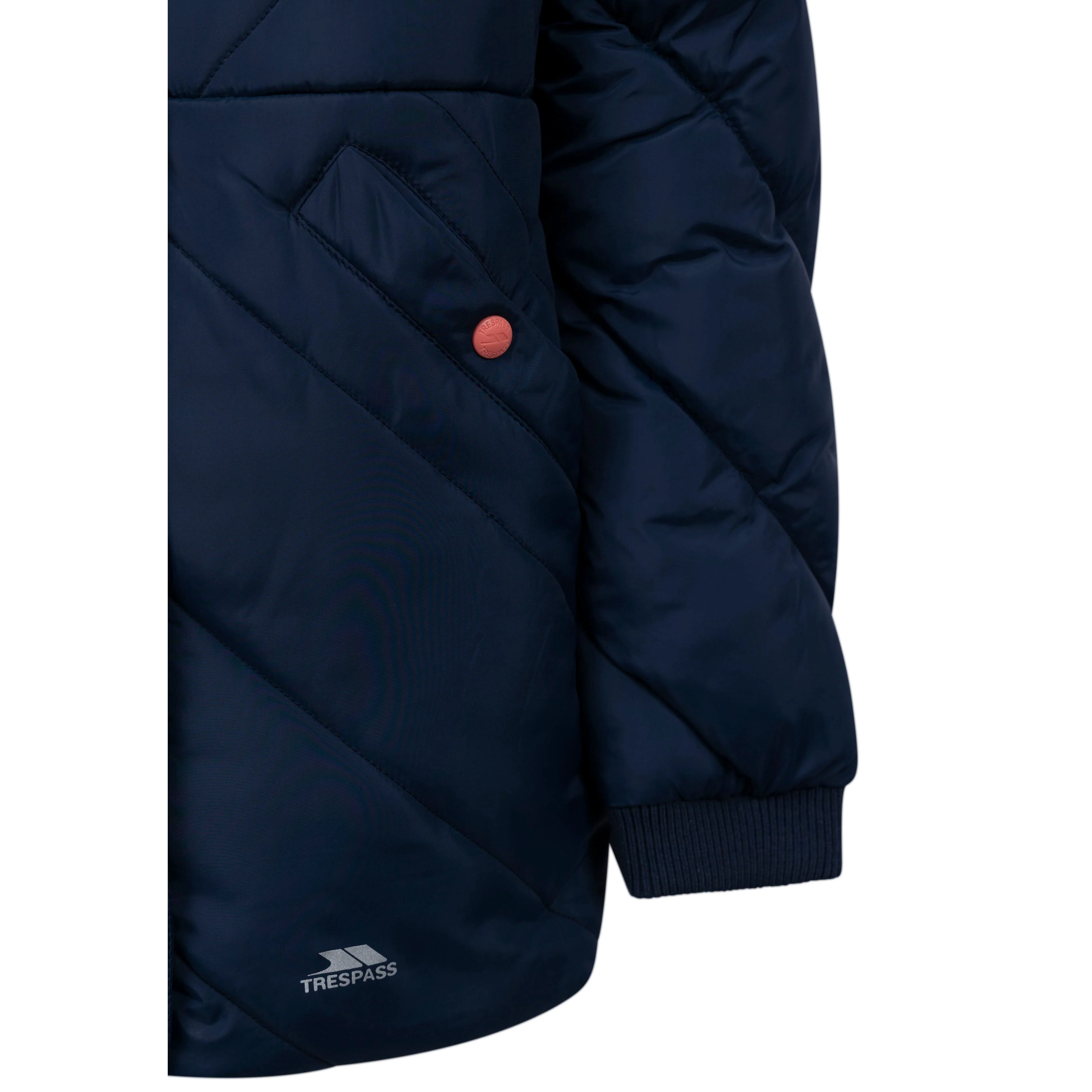 Buntee Girls' Water Resistant Padded Jacket in Navy - Image 4