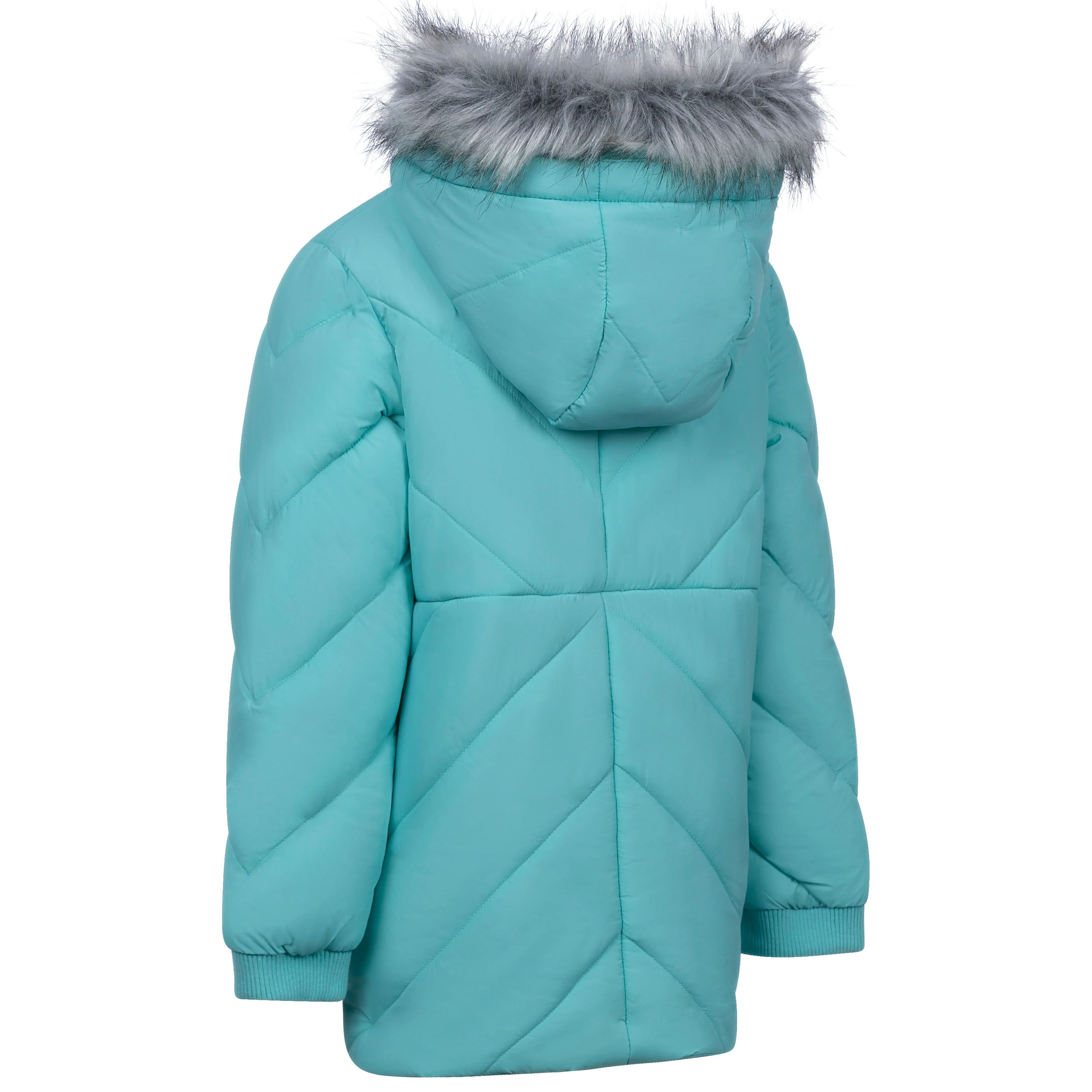 Buntee Girls' Water Resistant Padded Jacket in Tropical Blue - Image 2