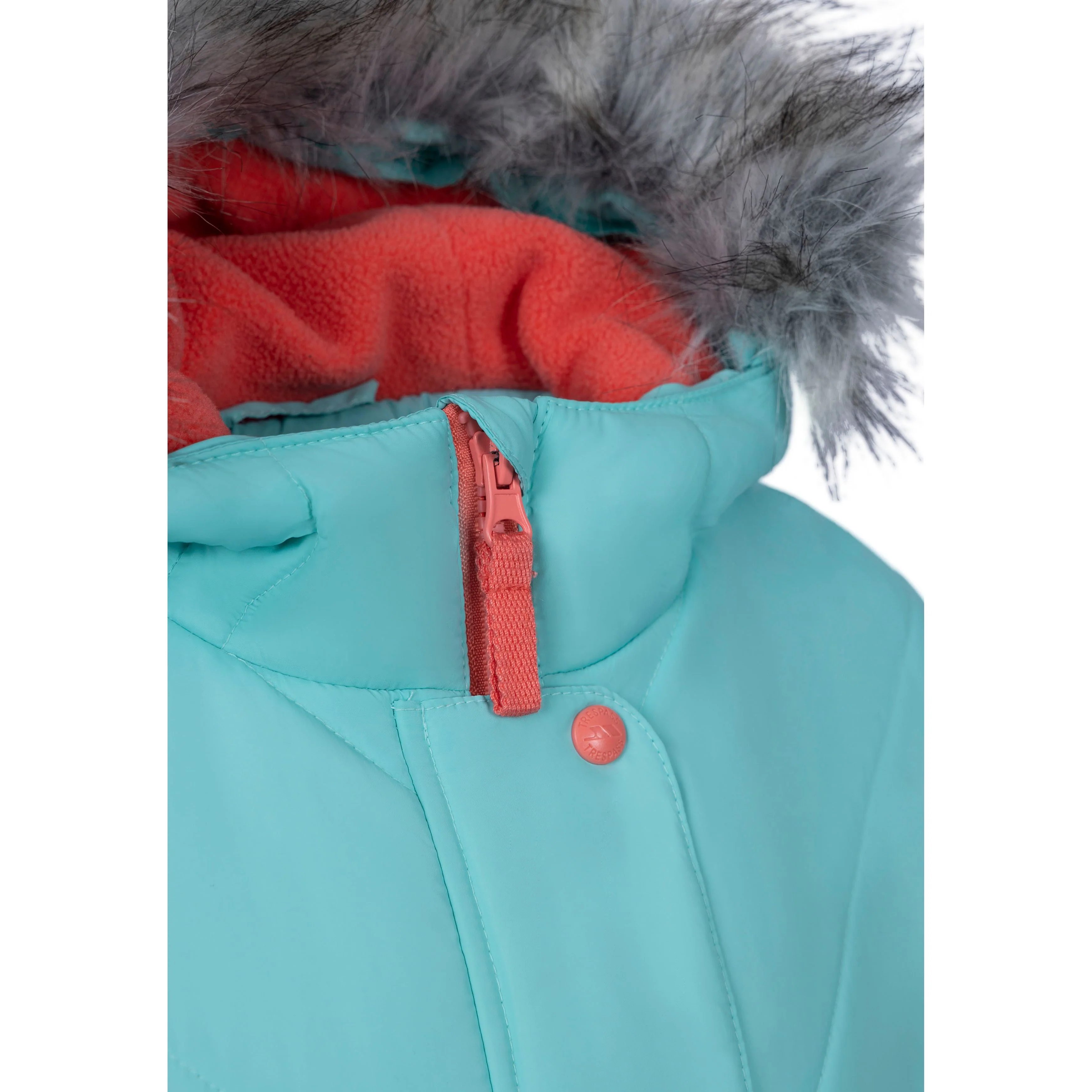 Buntee Girls' Water Resistant Padded Jacket in Tropical Blue - Image 5