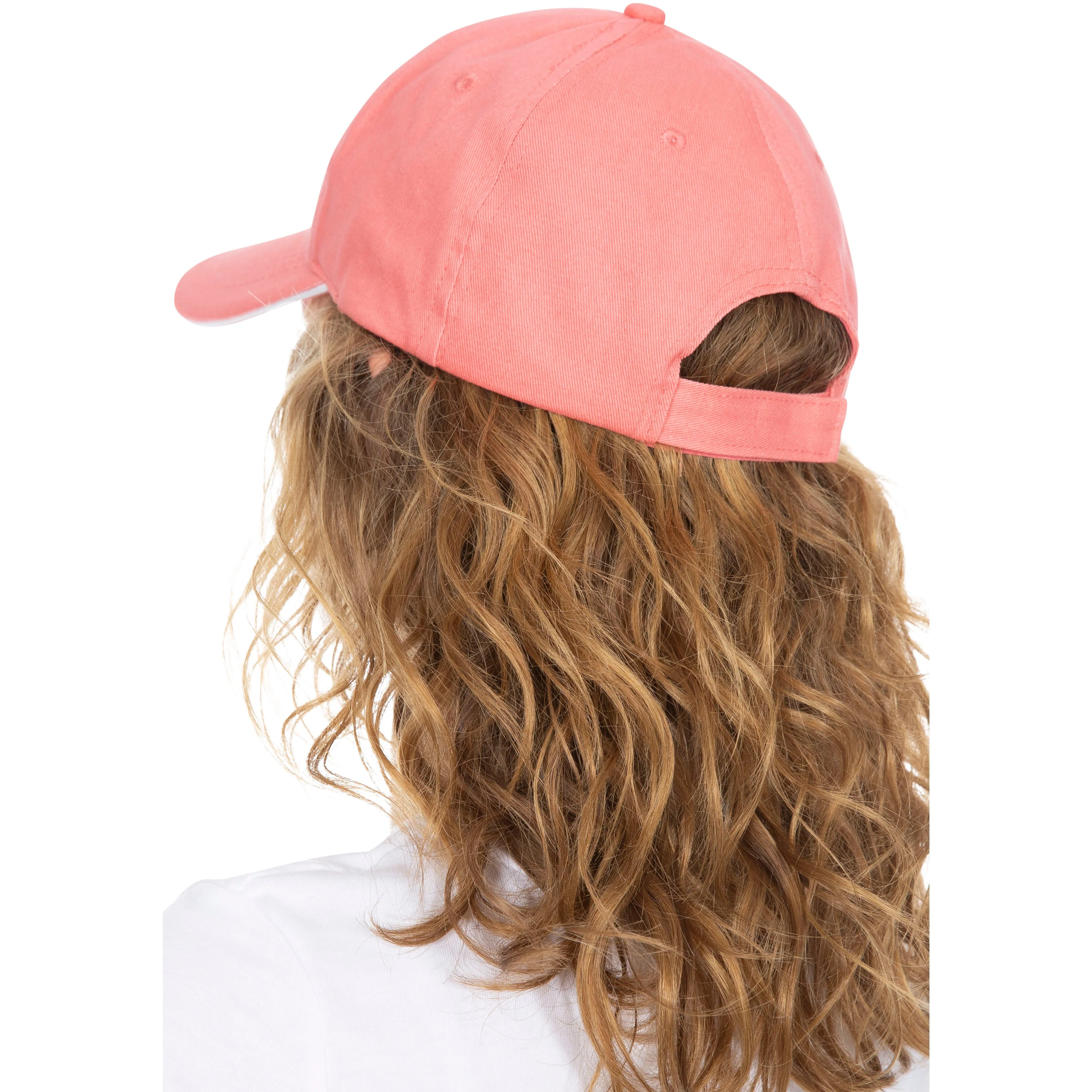 Carrigan Adults Cotton Baseball Cap in Pink - Image 3