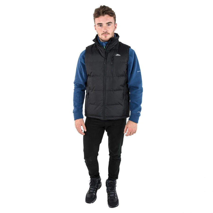 Clasp Mens Padded Gilet - Black - Image 5