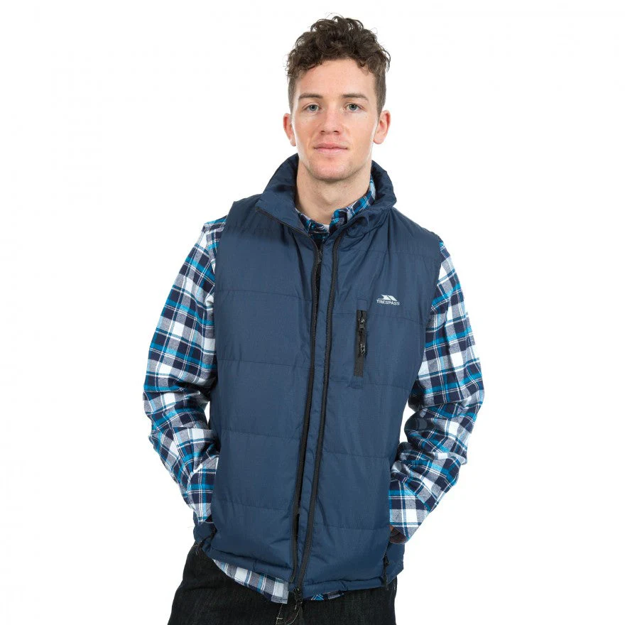 Clasp Mens Padded Gilet - Navy - Image 5