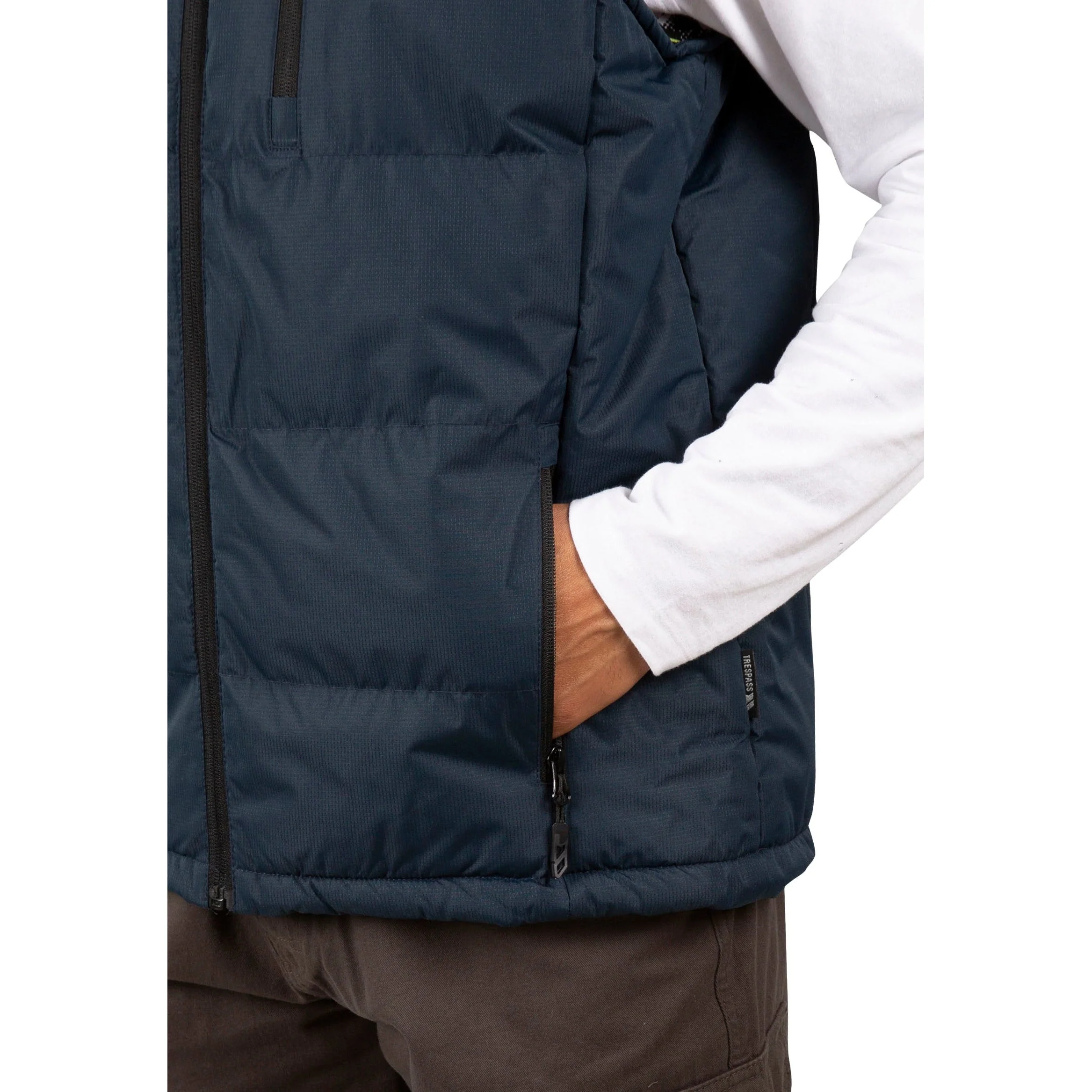 Clasp Mens Padded Gilet - Navy - Image 6