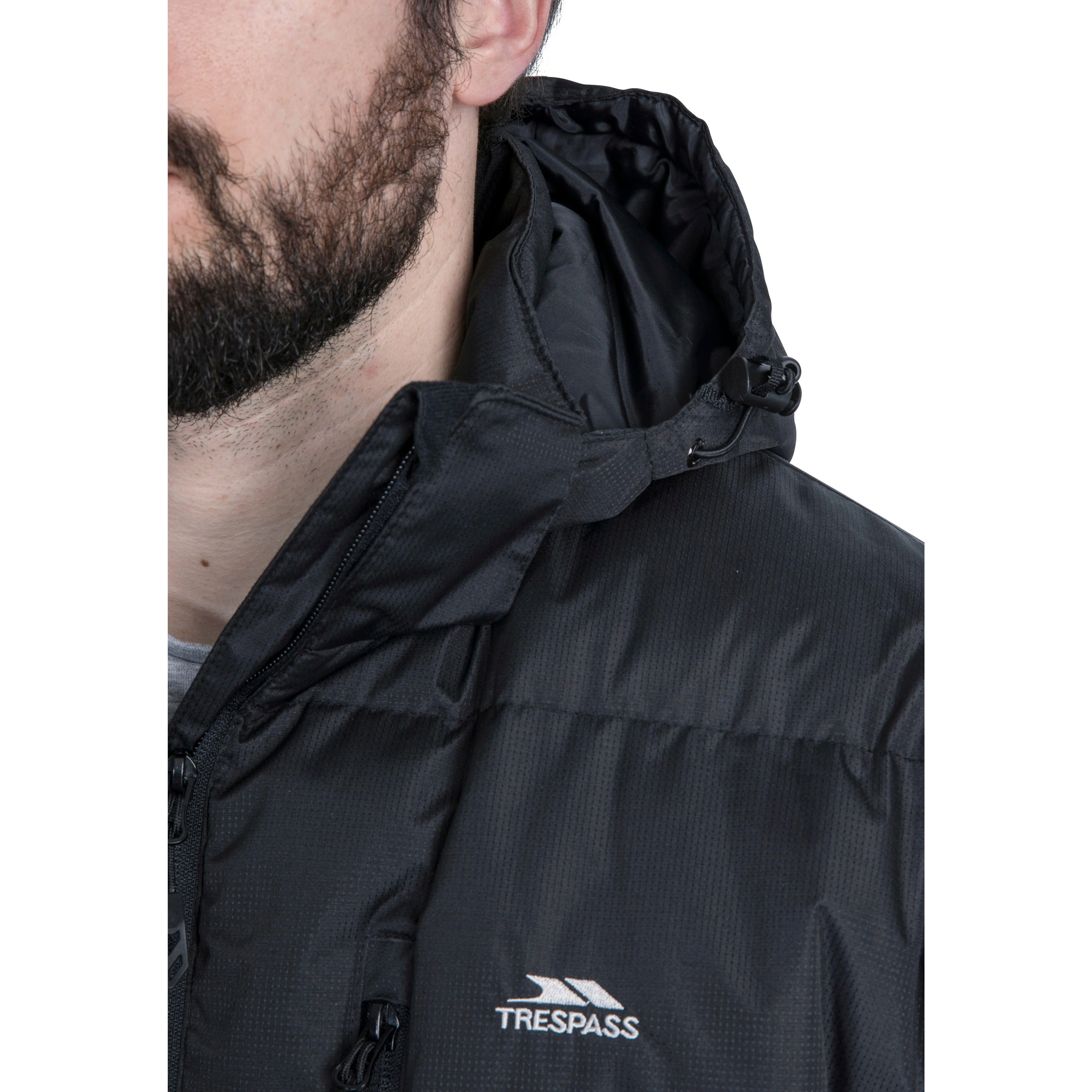 Clip Mens Padded Casual Jacket - Black - Image 11