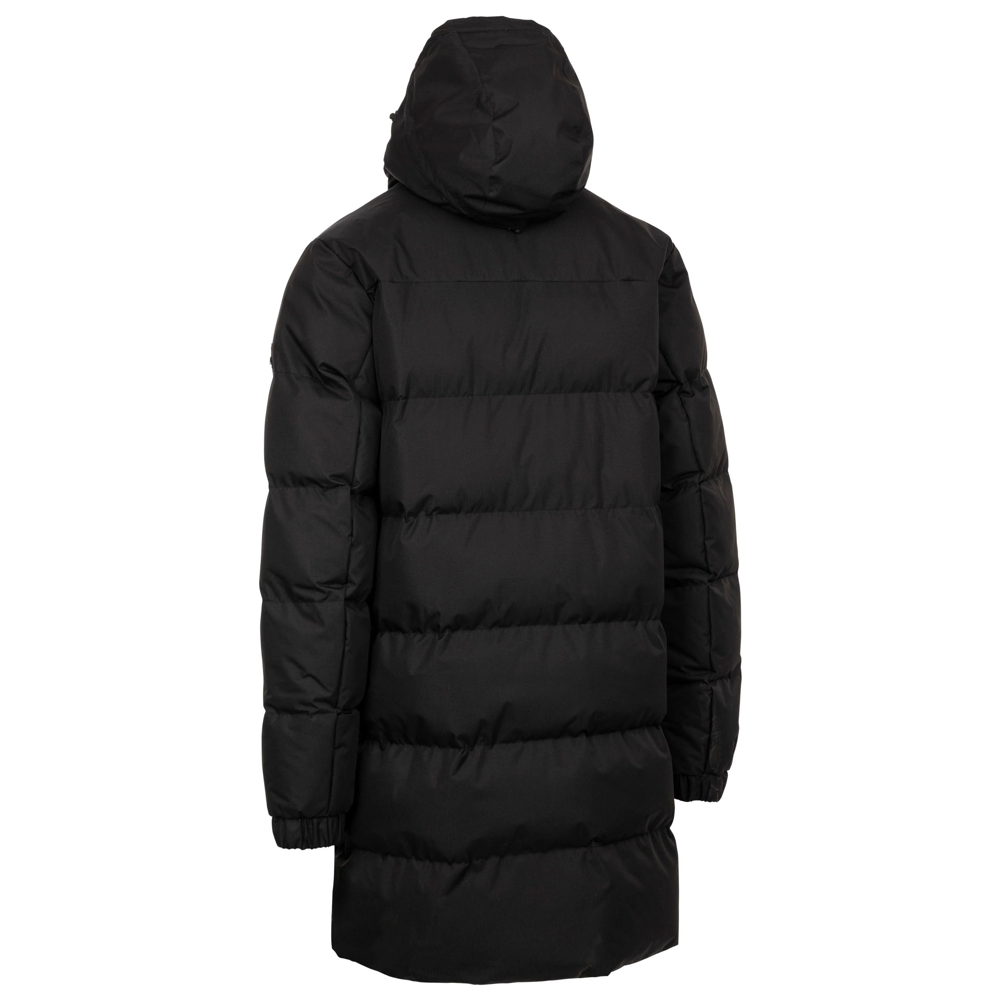 Clipster Mens Longer Padded Casual Jacket in Black - Image 5
