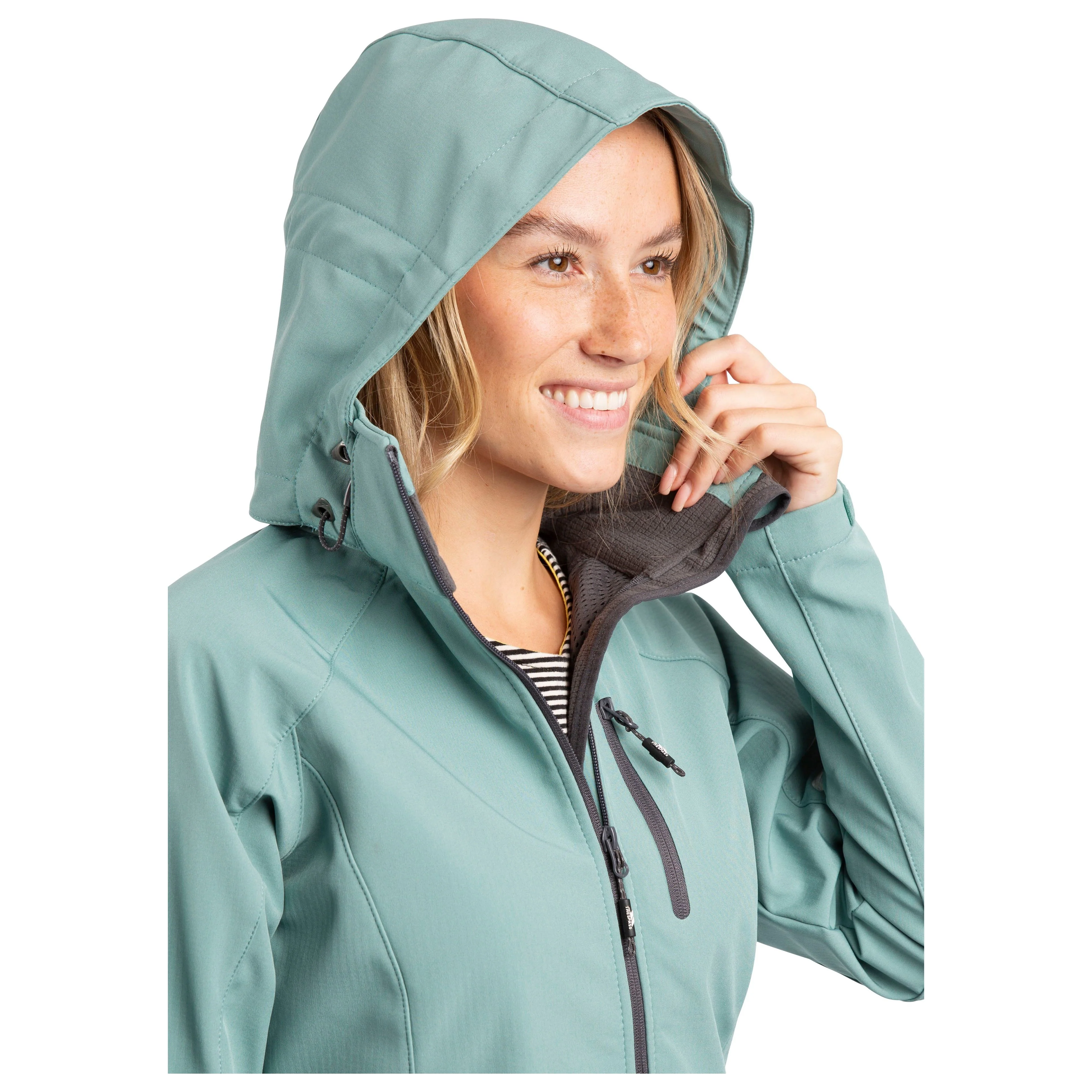 Bela 2 Women's Soft Shell Jacket in Teal Mist - Image 3