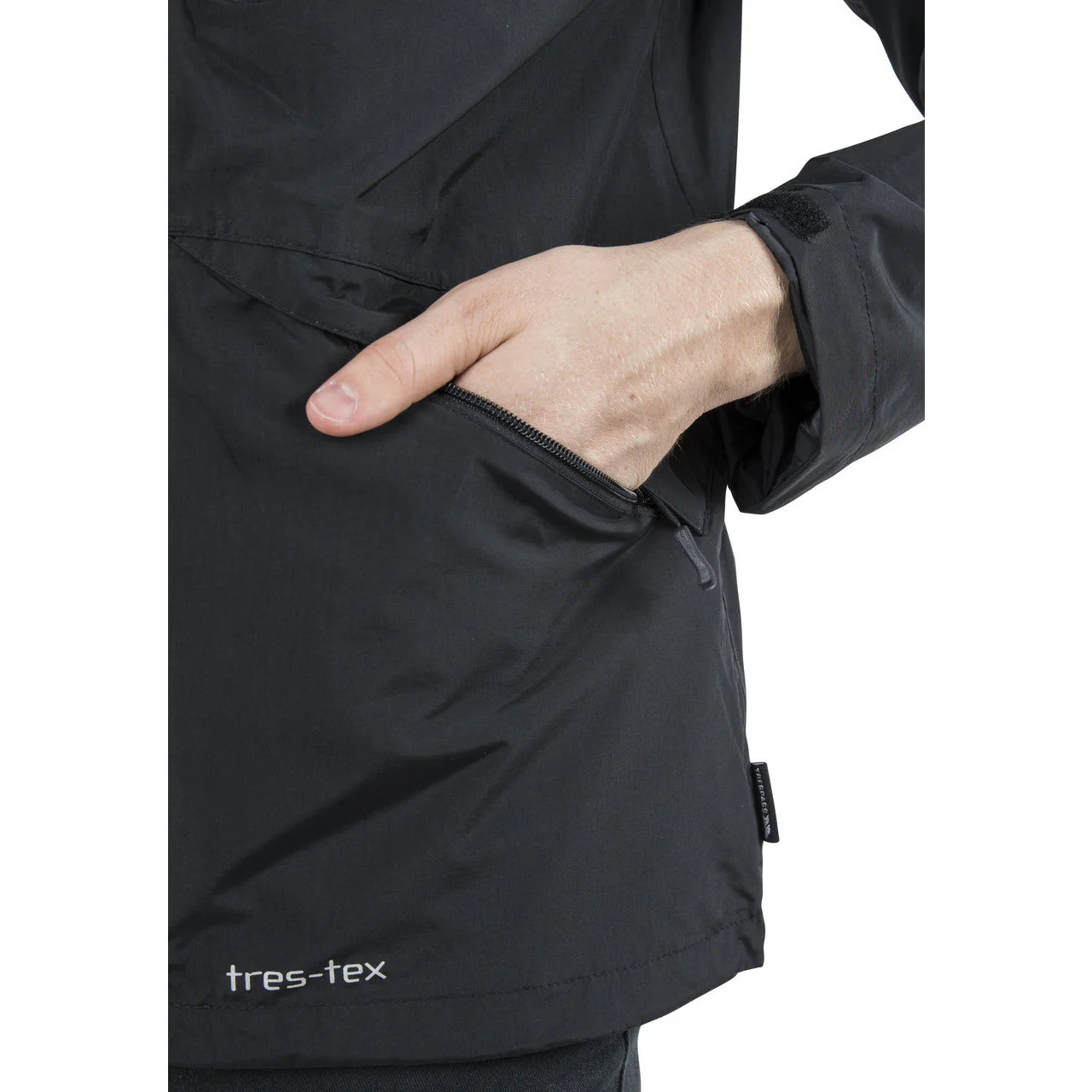 Corvo Mens Unpadded Waterproof Jacket in Black - Image 6