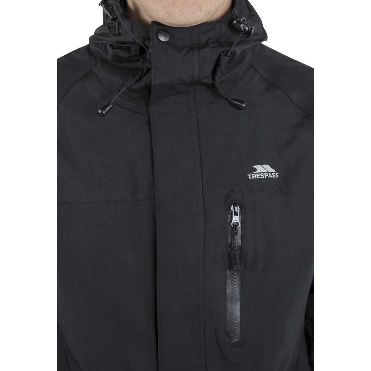 Corvo Mens Unpadded Waterproof Jacket in Black - Image 7