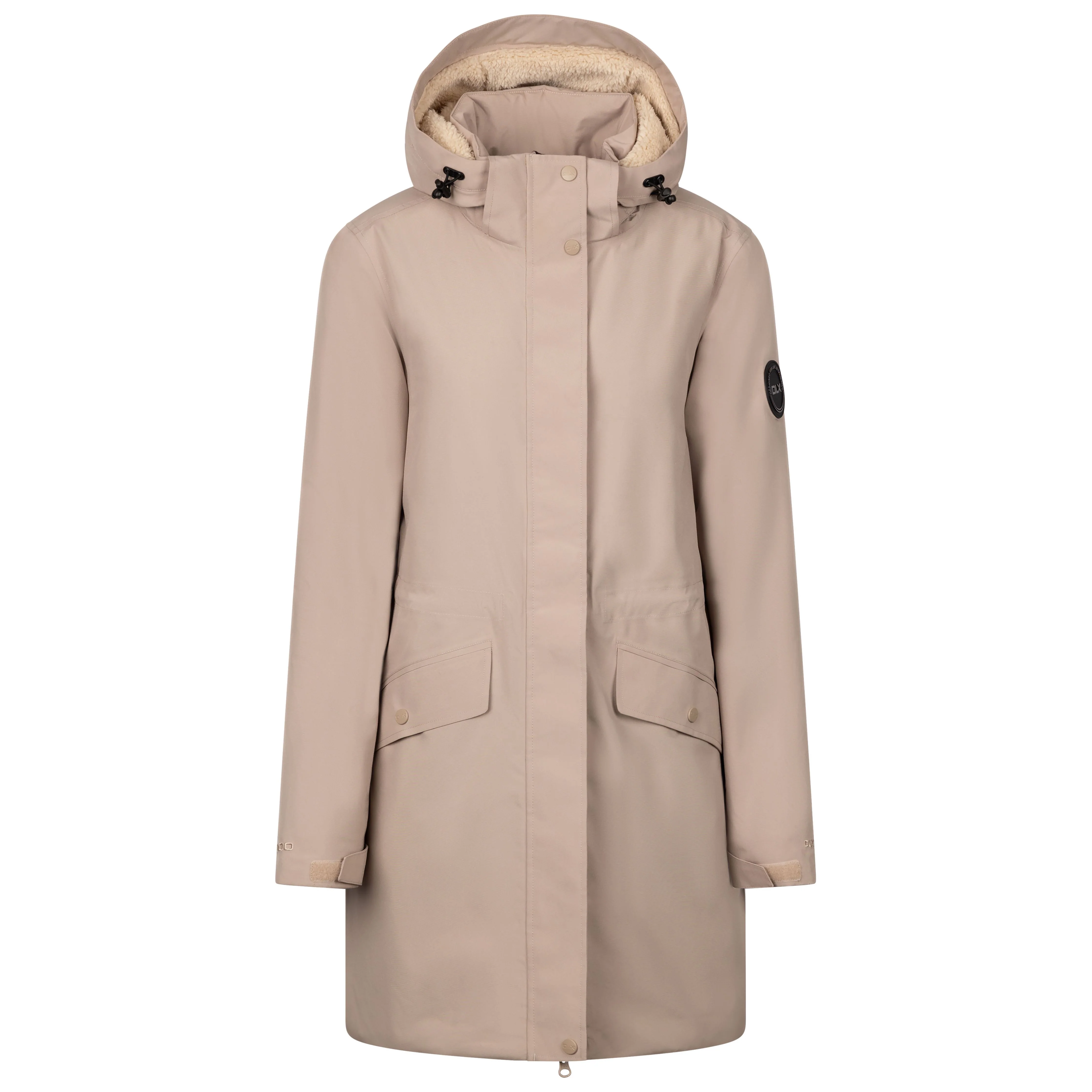 Deborah Women's Longer Padded DLX Jacket in Sand