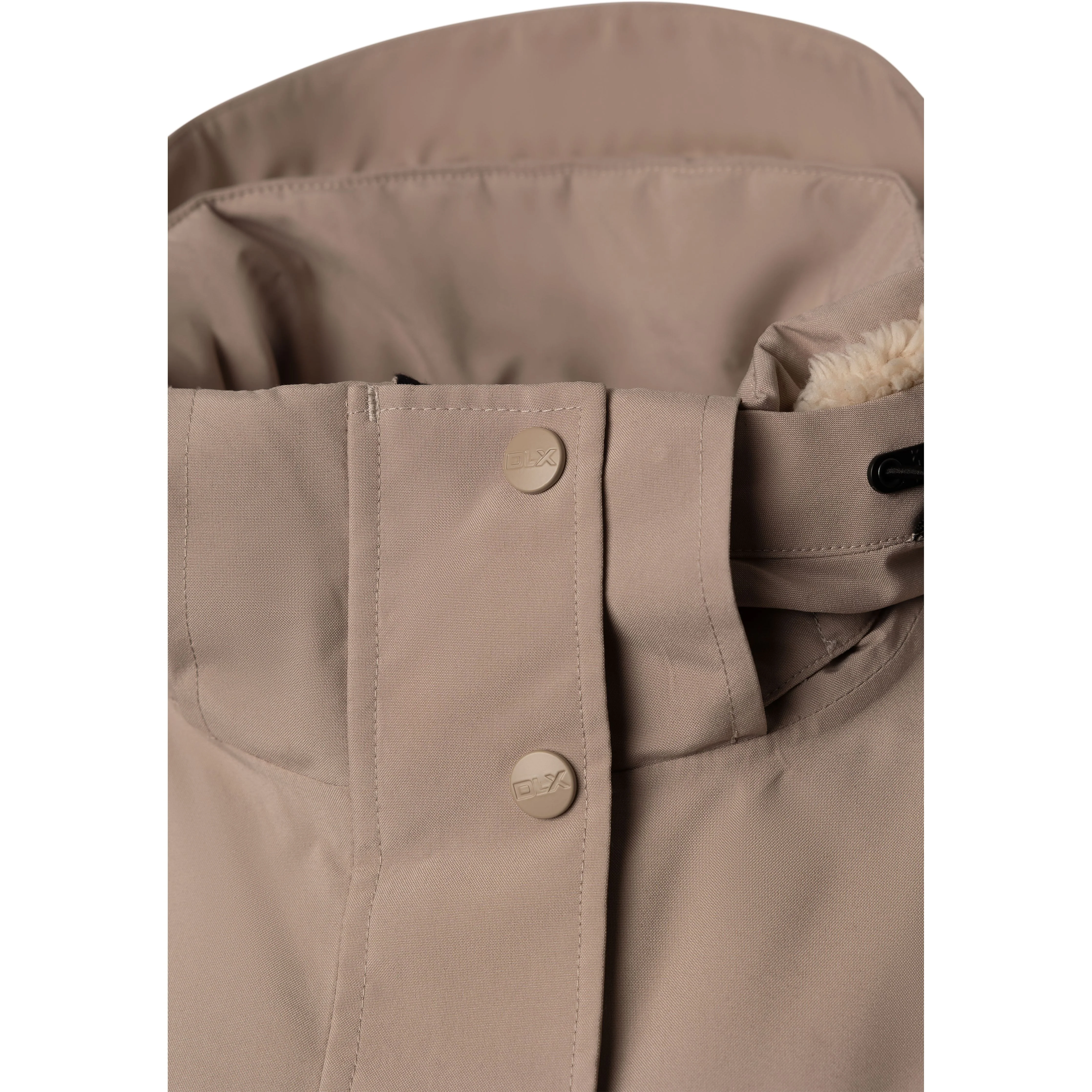 Deborah Women's Longer Padded DLX Jacket in Sand - Image 5