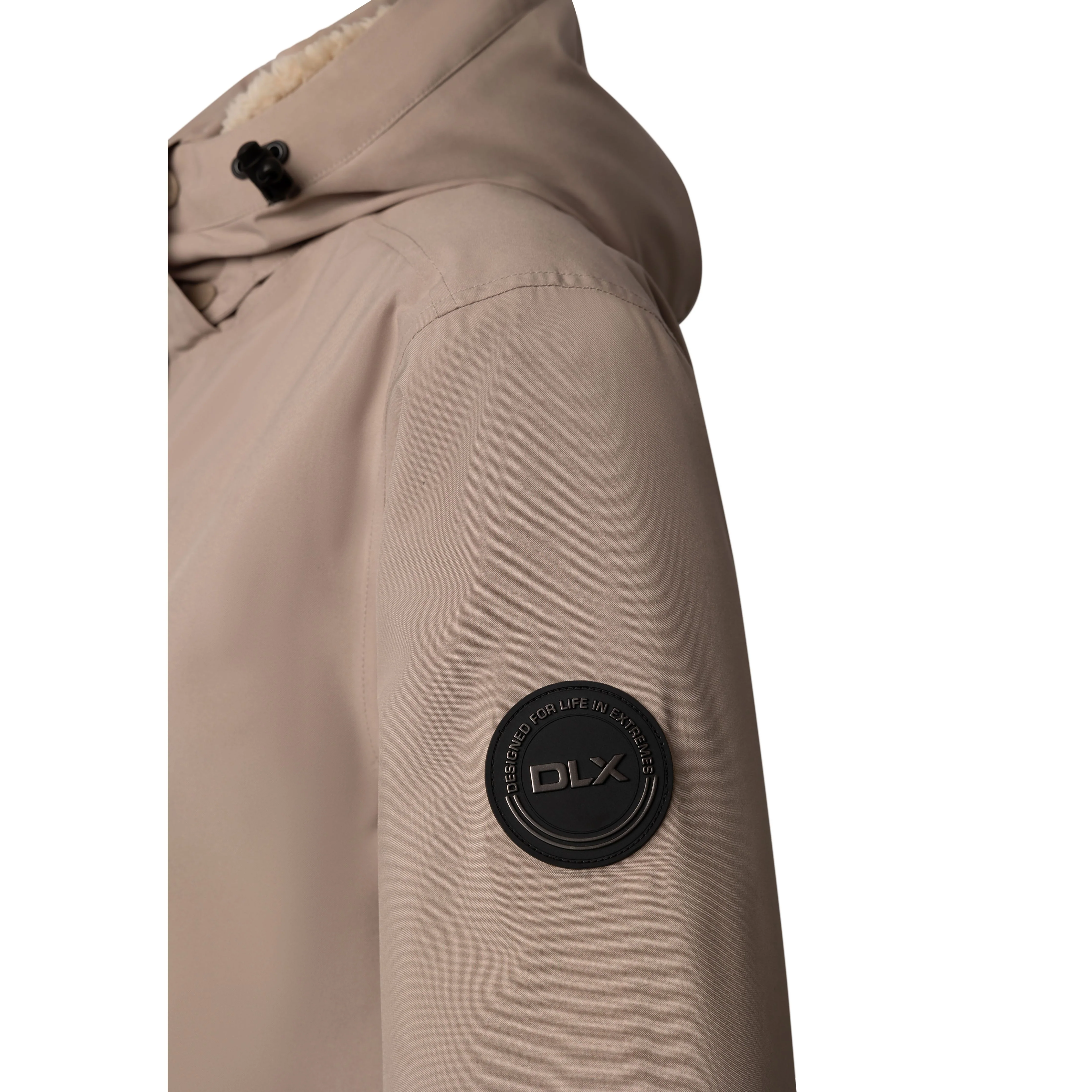 Deborah Women's Longer Padded DLX Jacket in Sand - Image 7