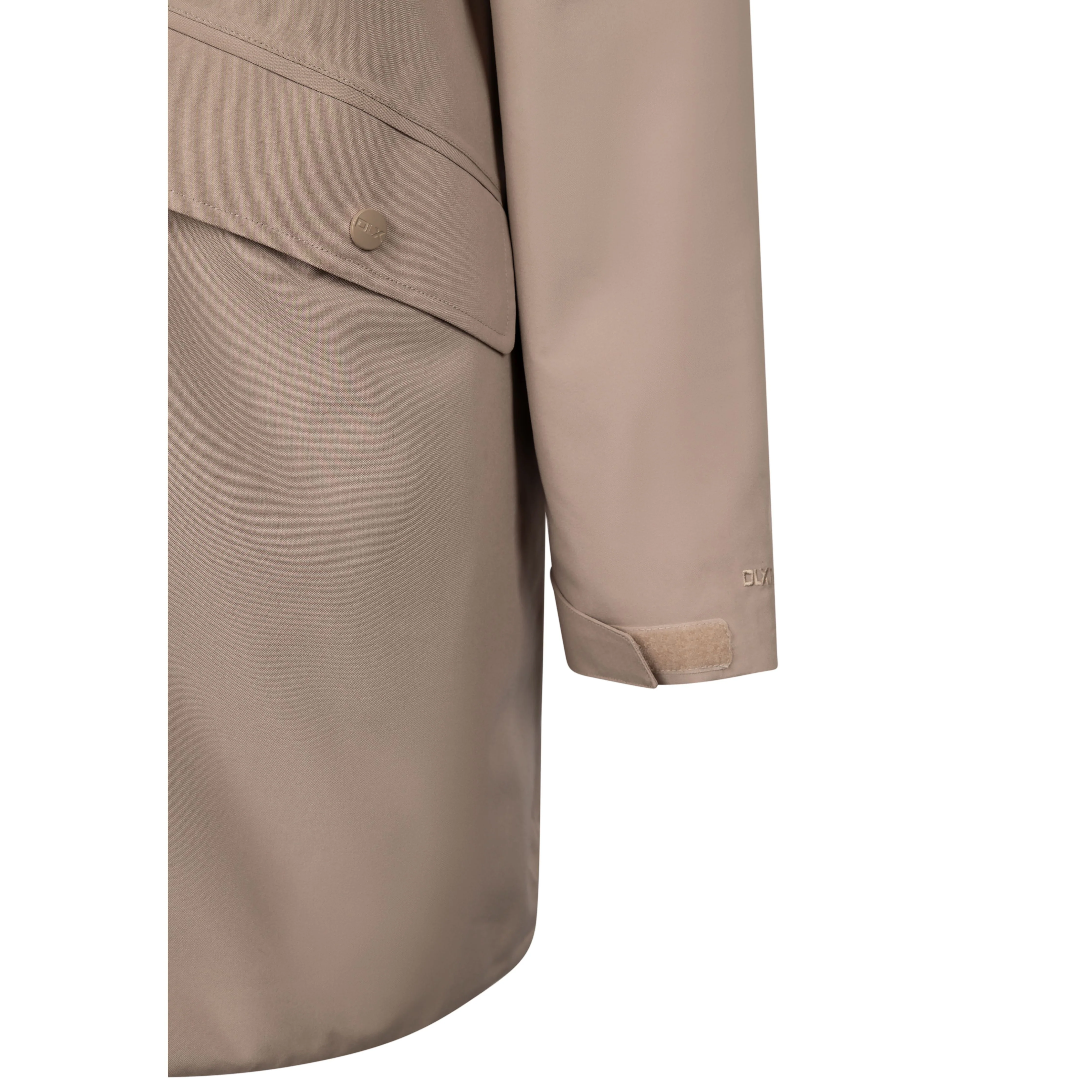 Deborah Women's Longer Padded DLX Jacket in Sand - Image 8