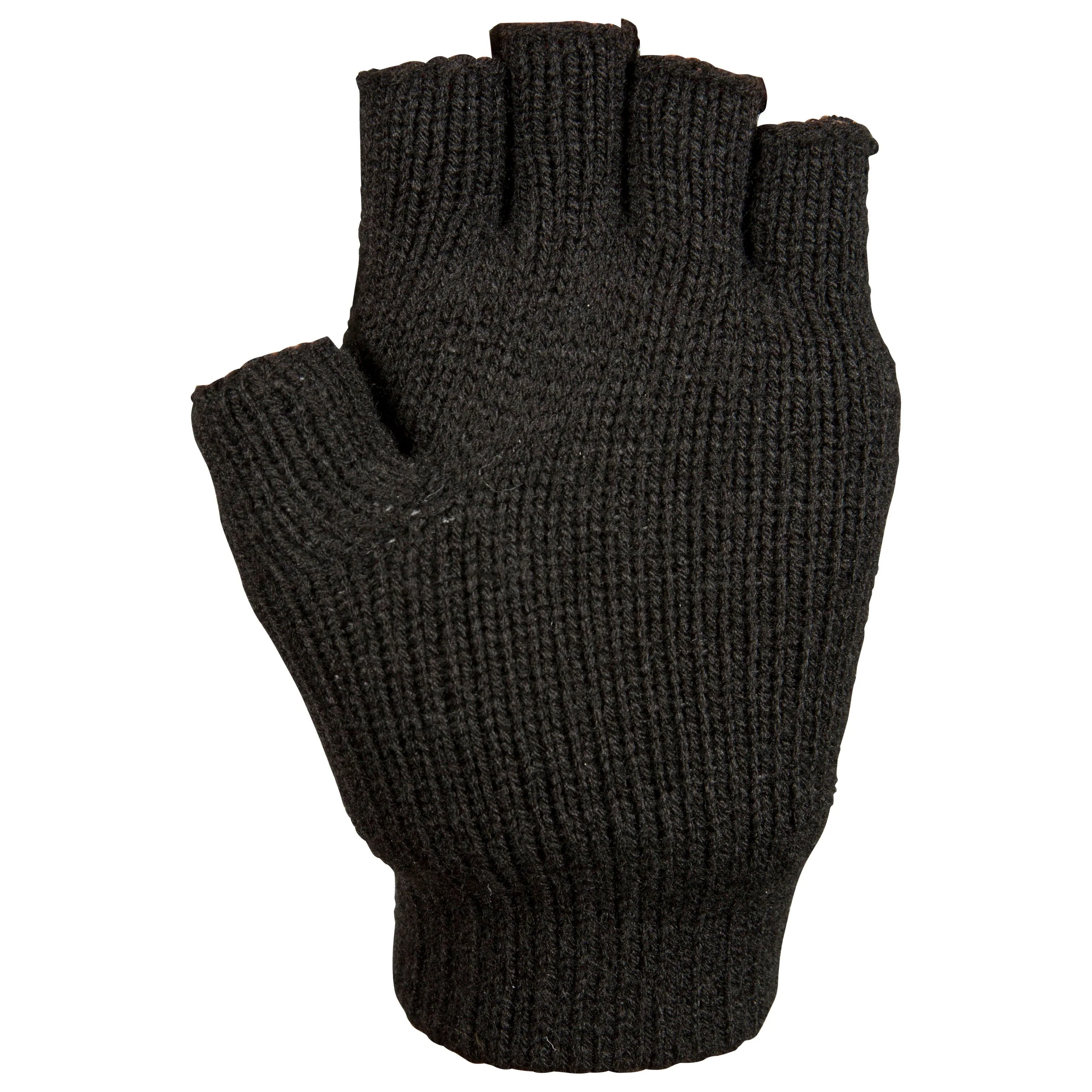 Dita Unisex Adults Fingerless Gloves in Black - Image 3