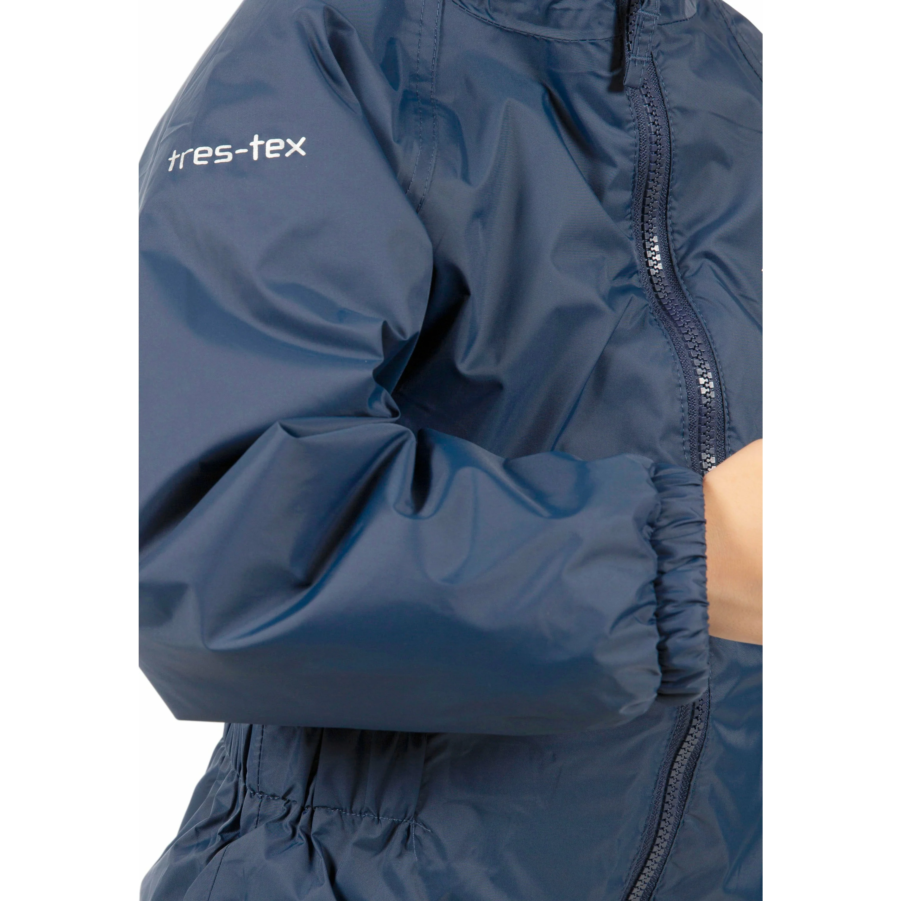 DripDrop Childs Padded Waterproof Puddle Suit in Navy - Image 4