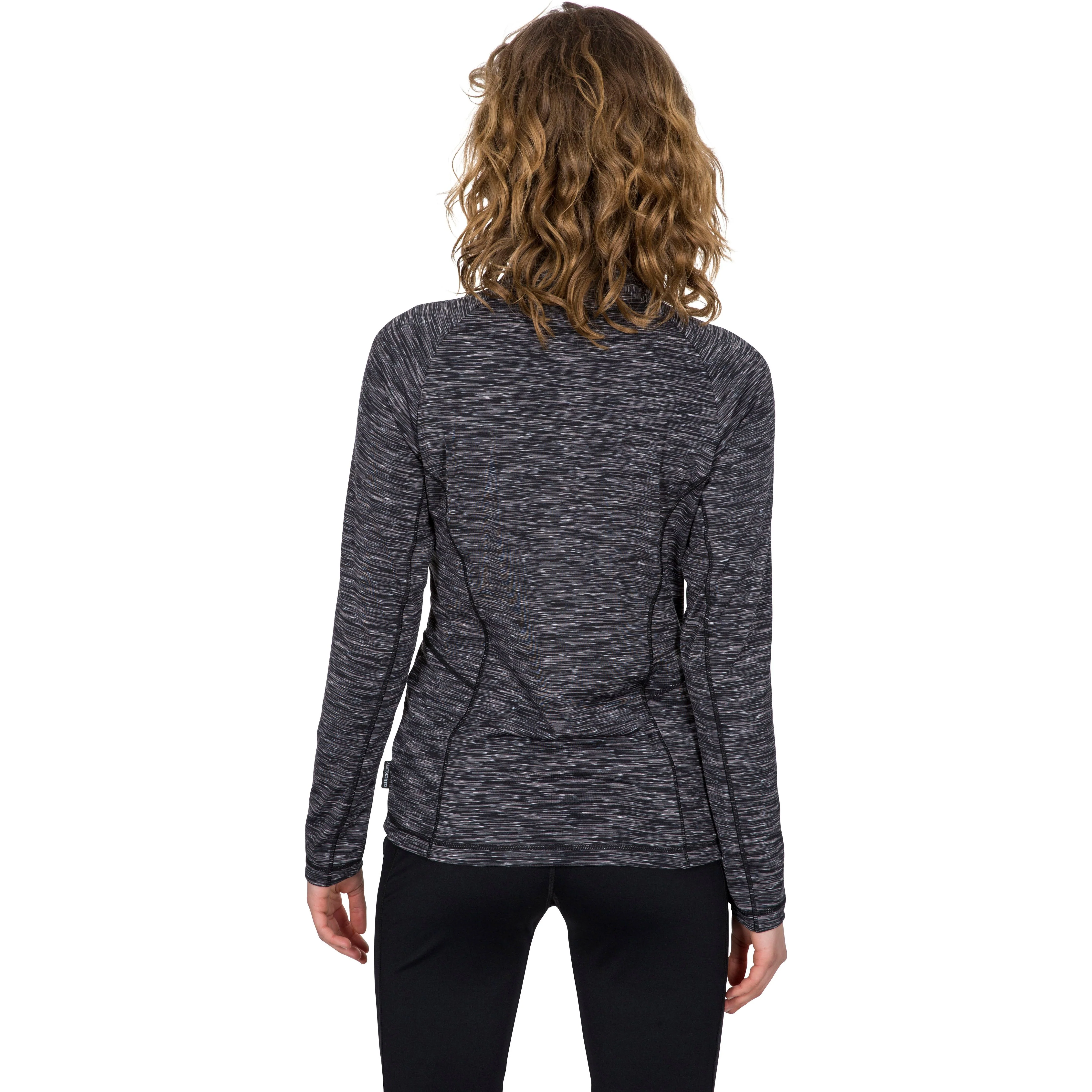 Edith Women's Long Sleeve Active Top - Grey Marl - Image 6