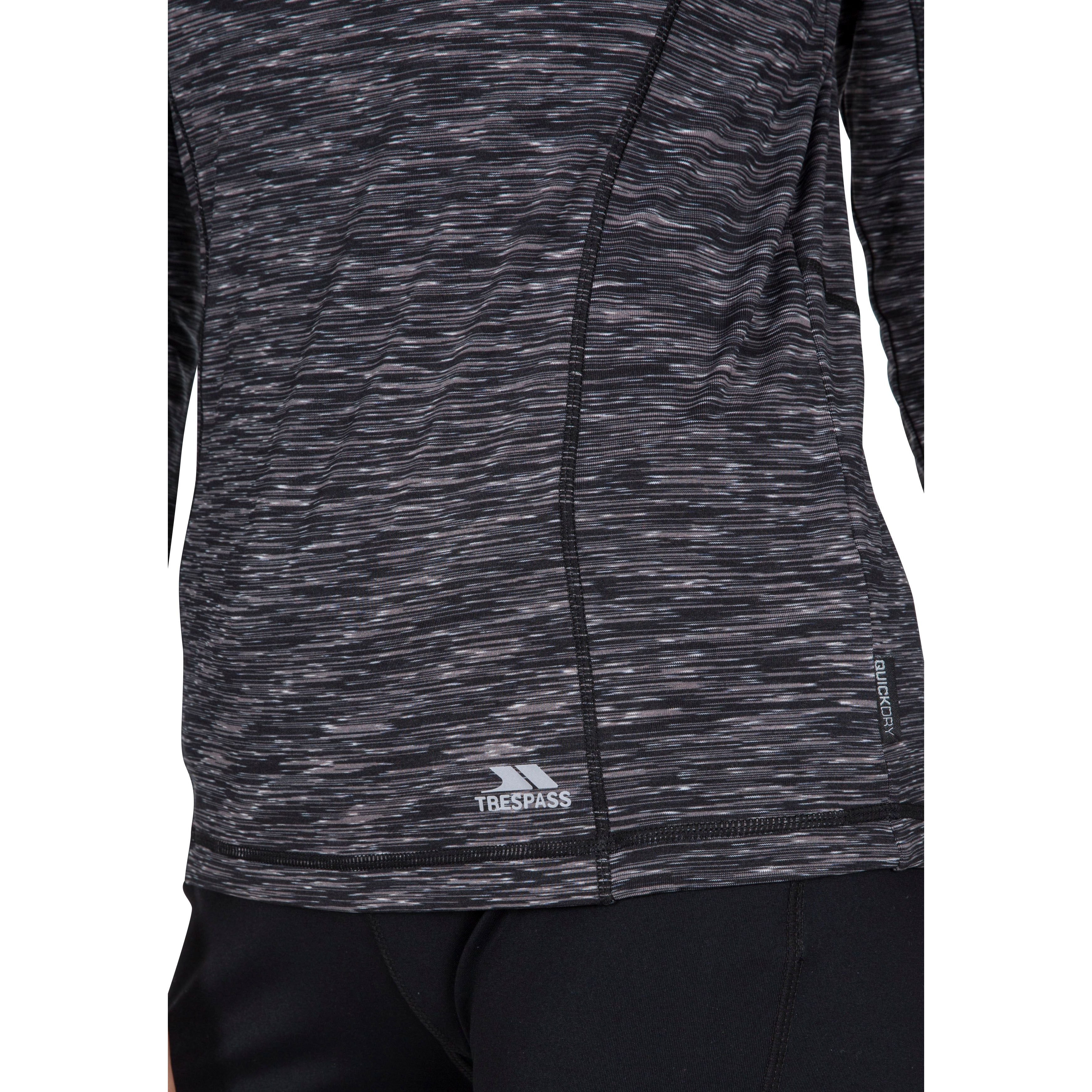 Edith Women's Long Sleeve Active Top - Grey Marl - Image 8