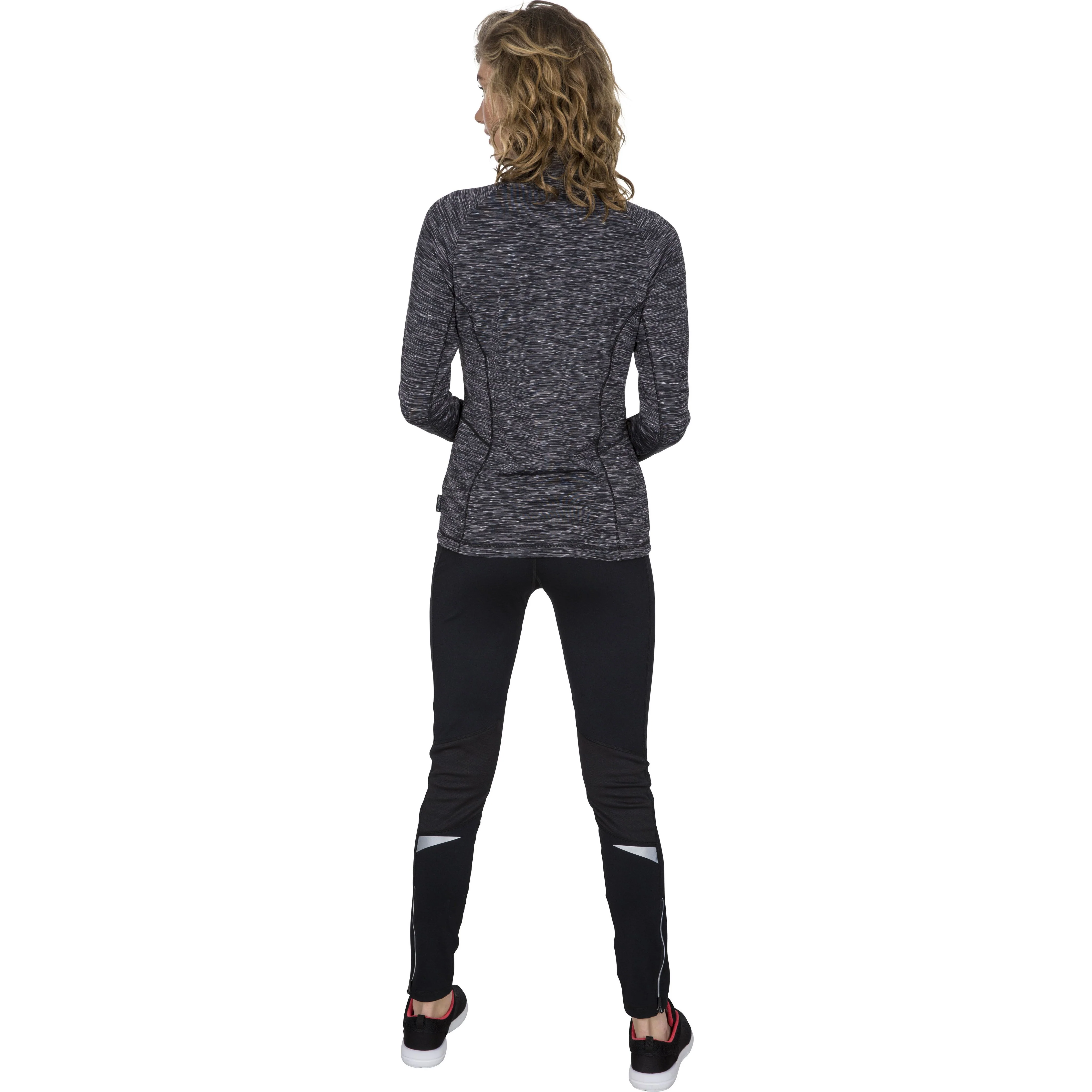 Edith Women's Long Sleeve Active Top - Grey Marl - Image 9