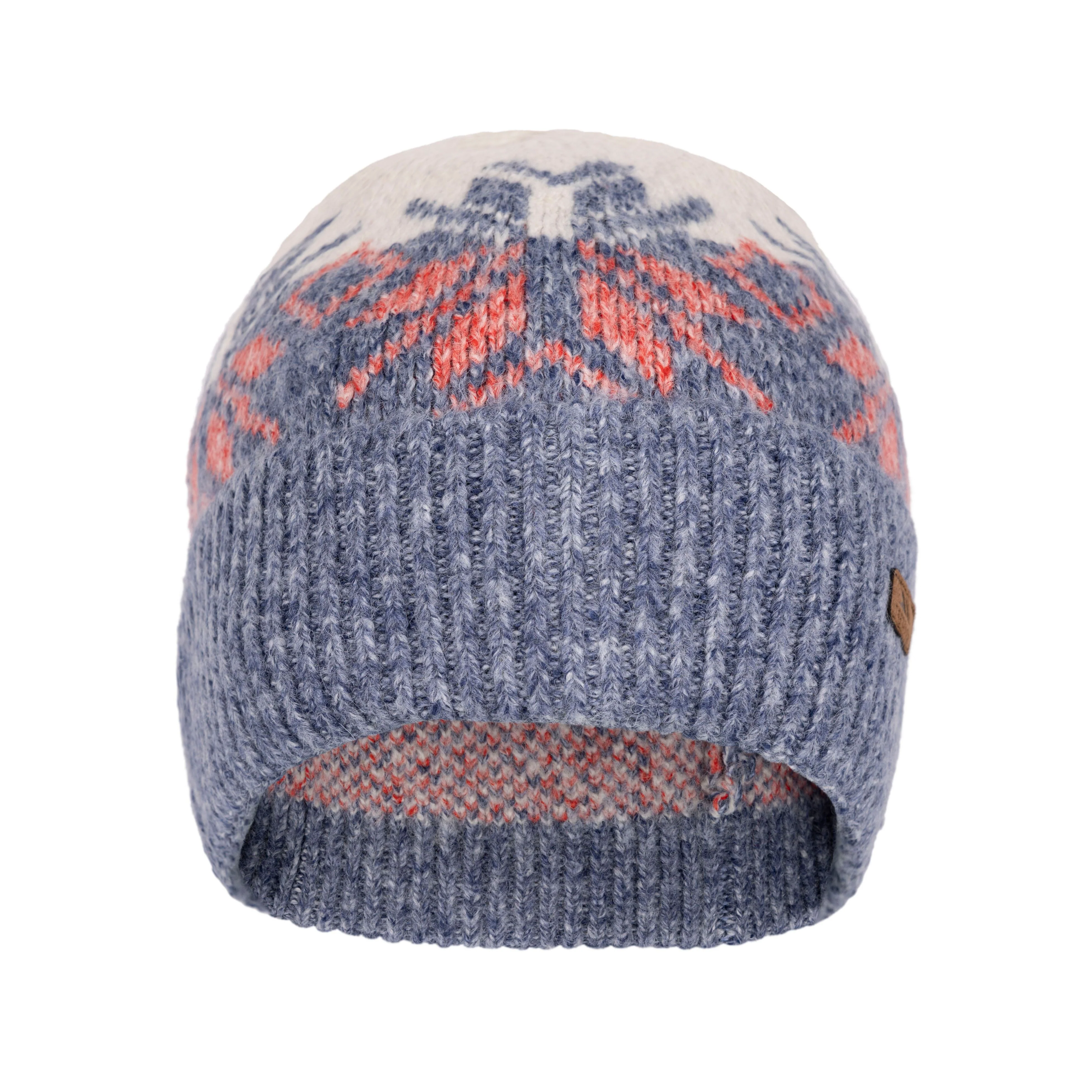 Edur Women's Knitted Beanie Hat in Blue Marl - Image 2