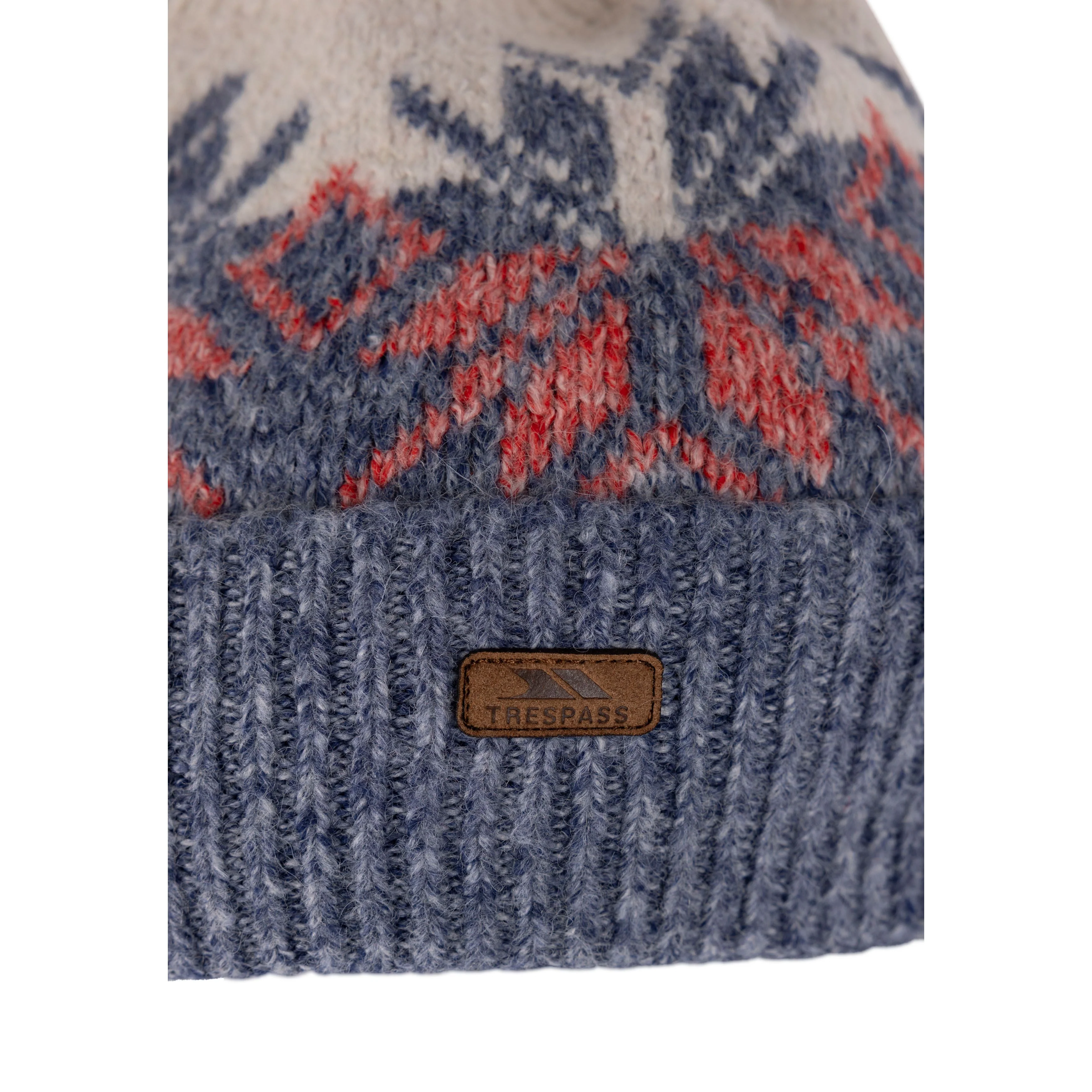 Edur Women's Knitted Beanie Hat in Blue Marl - Image 3