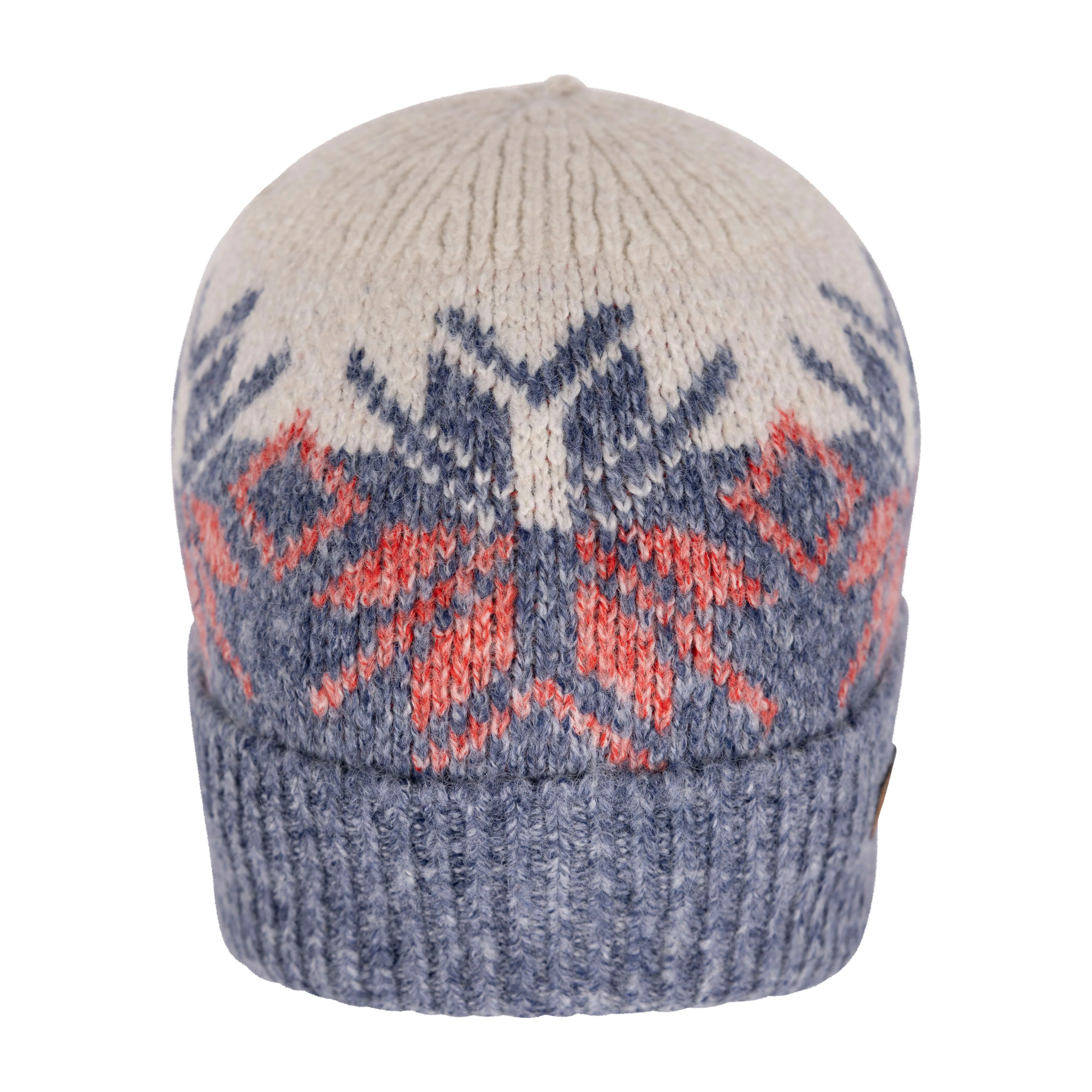 Edur Women's Knitted Beanie Hat in Blue Marl - Image 4