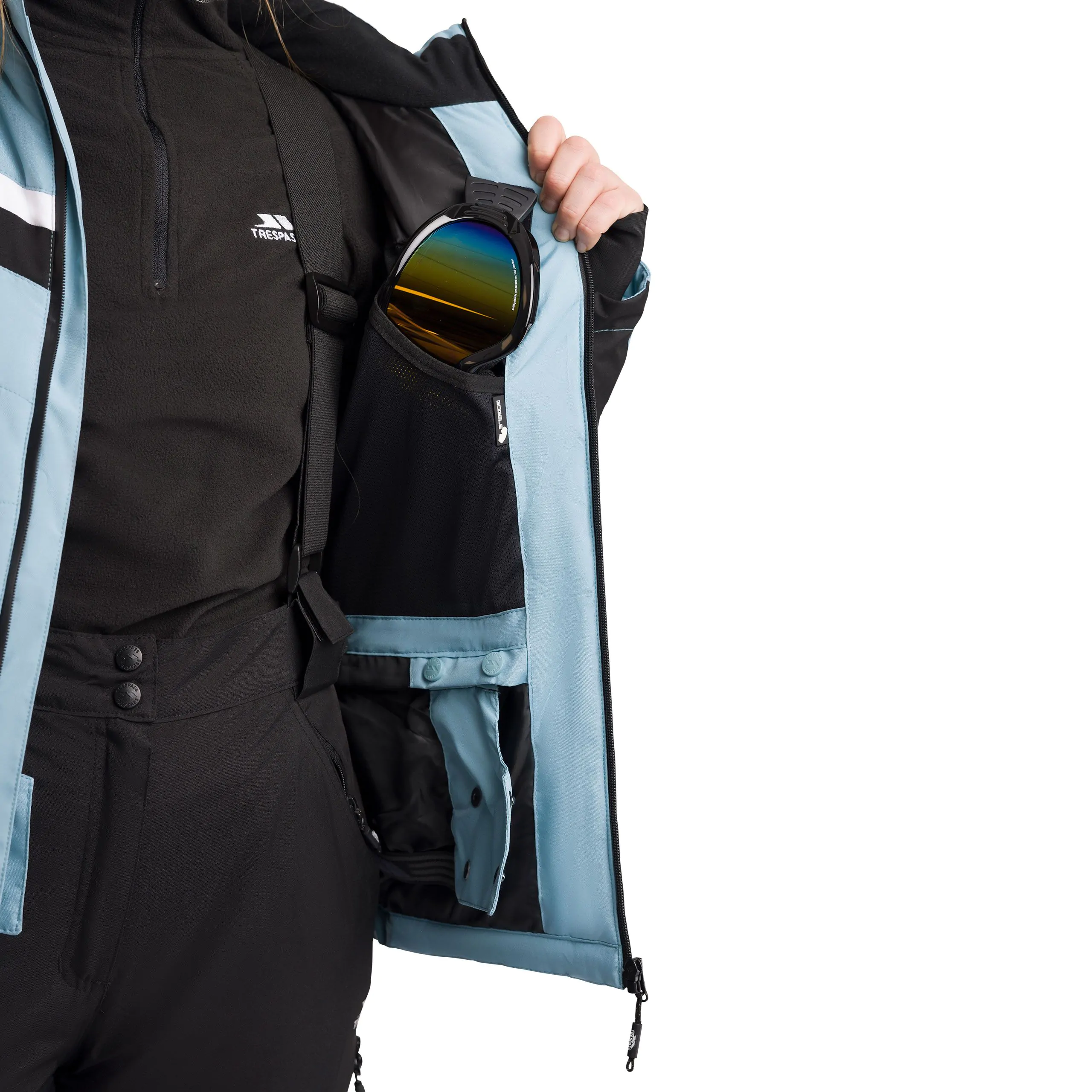 Emma Women's Waterproof Padded Ski Jacket in Blue Jade - Image 6