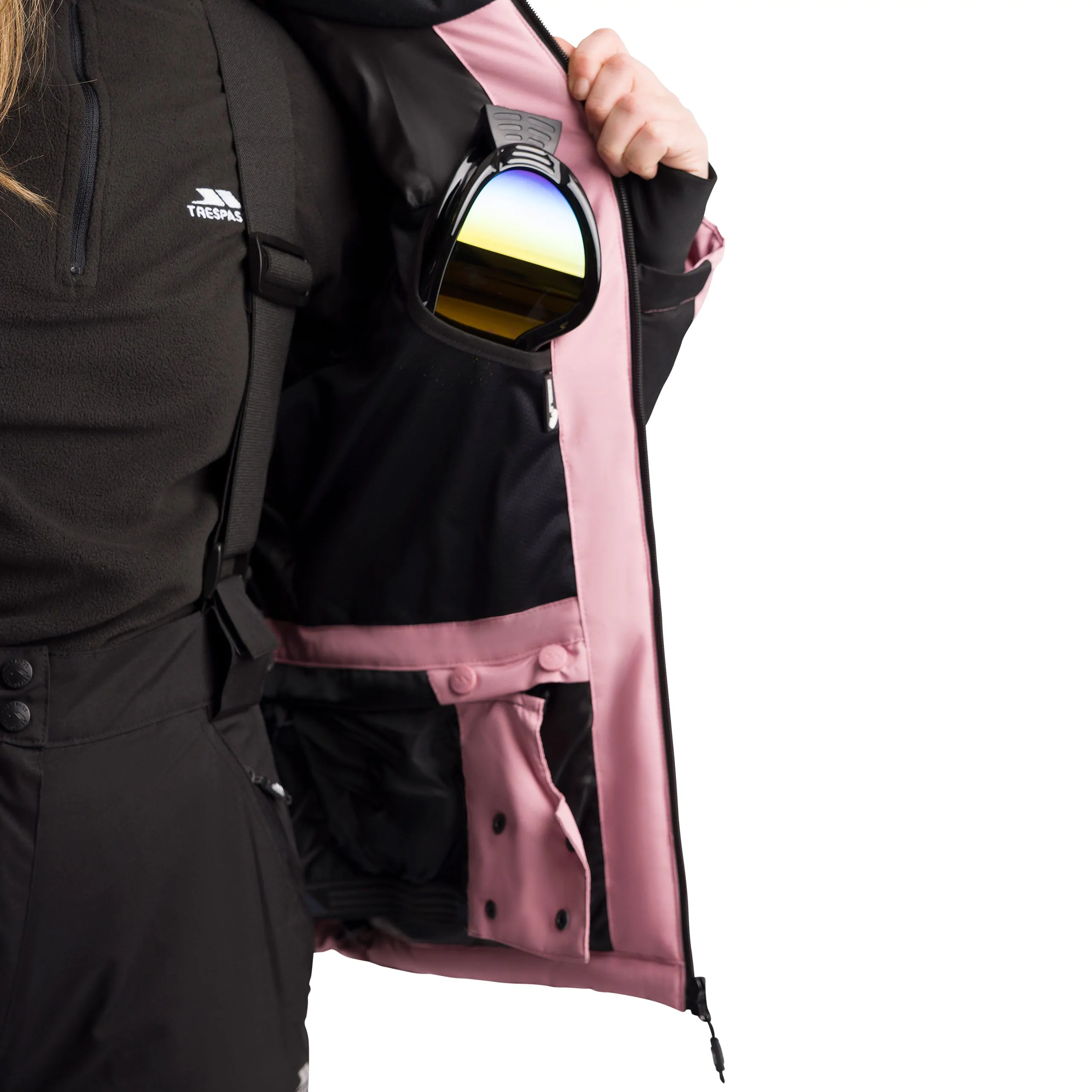 Emma Women's Waterproof Padded Ski Jacket in Pink Haze - Image 6