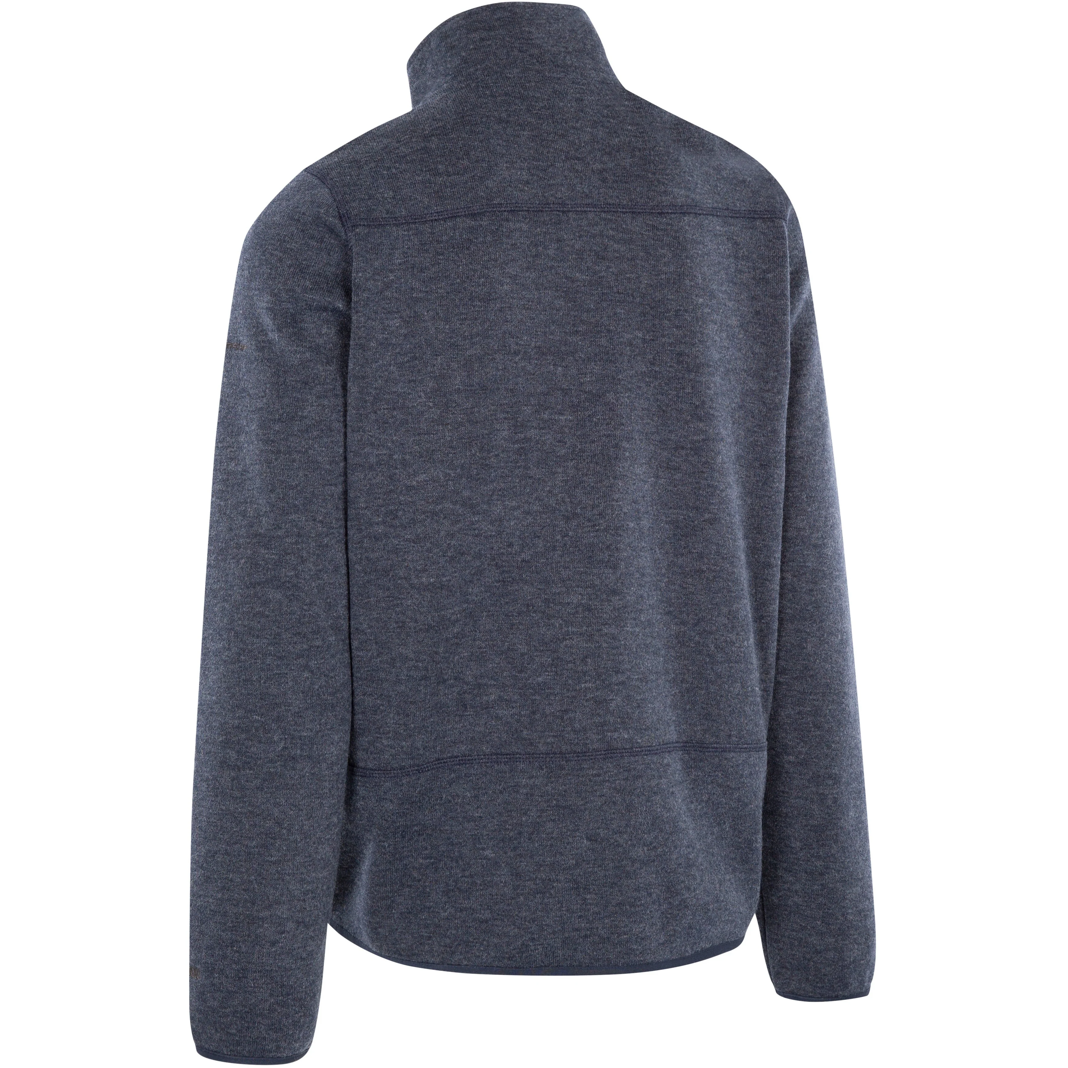 Farham Men's Fleece Jacket in Navy Melange - Image 2