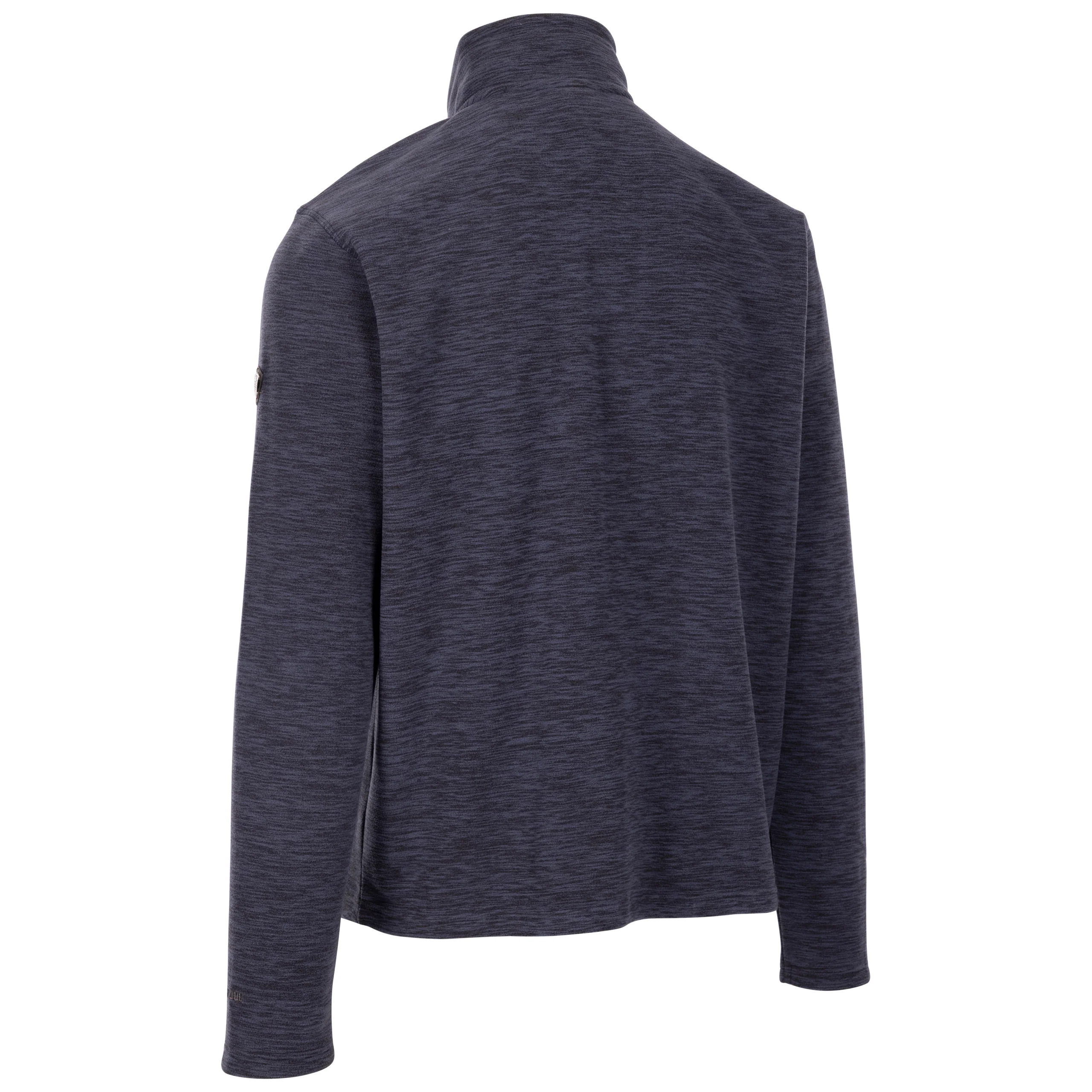 Farnworth Men's Heavier Half Zip Fleece Top in Navy - Image 2