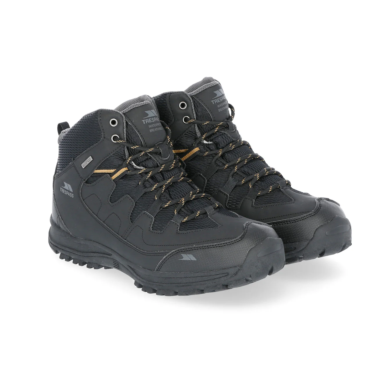 Finley Mens Walking Boots - Black - Image 7