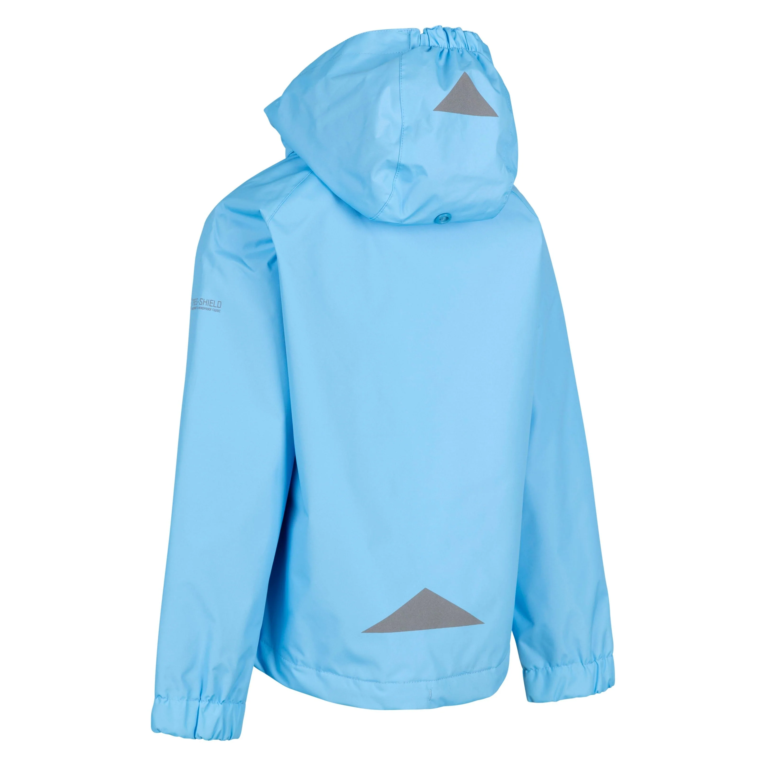 Flexie Girls Unpadded Waterproof Lined Jacket in Blue Sky - Image 2