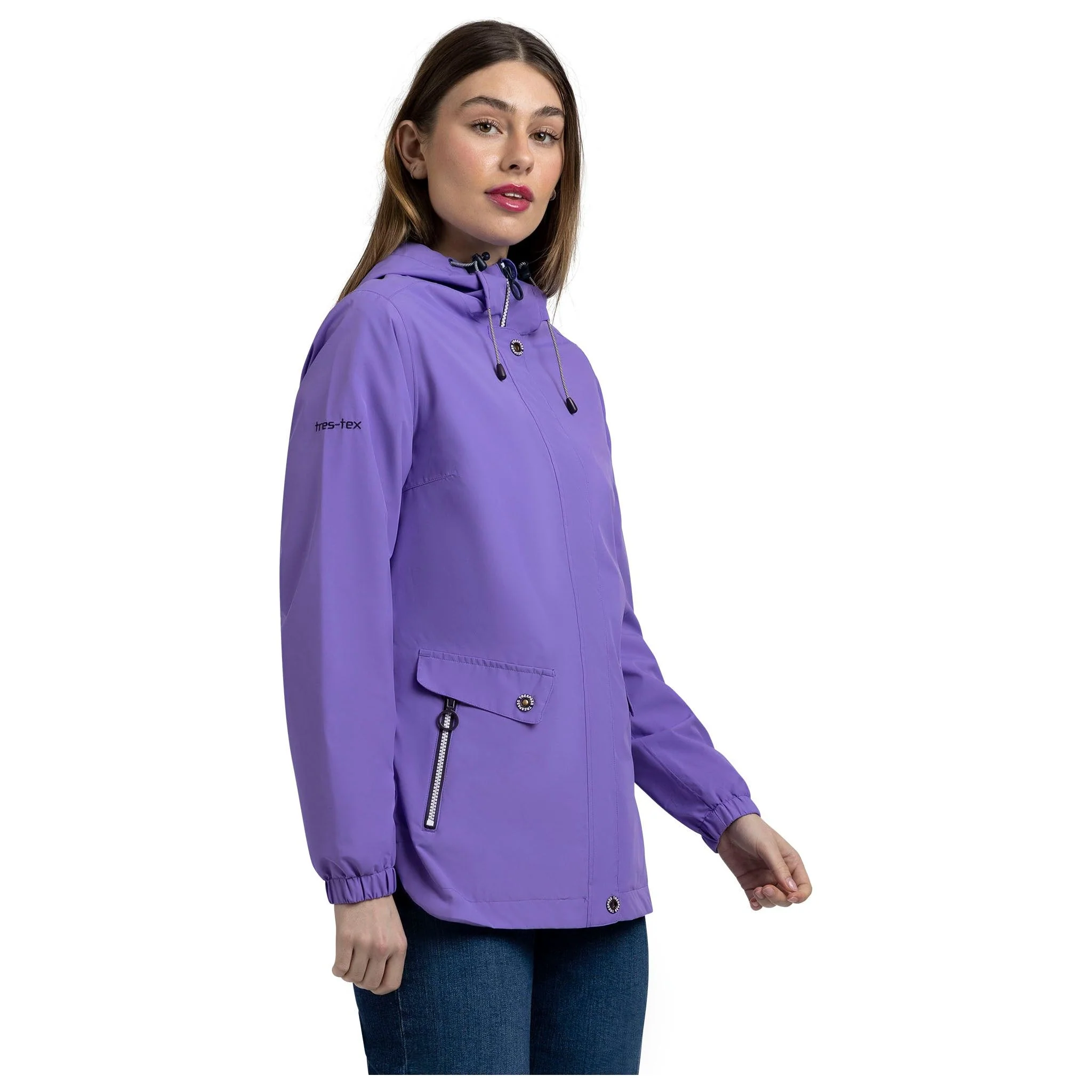 Flourish Womens Unpadded Waterproof Jacket in Wisteria - Image 3