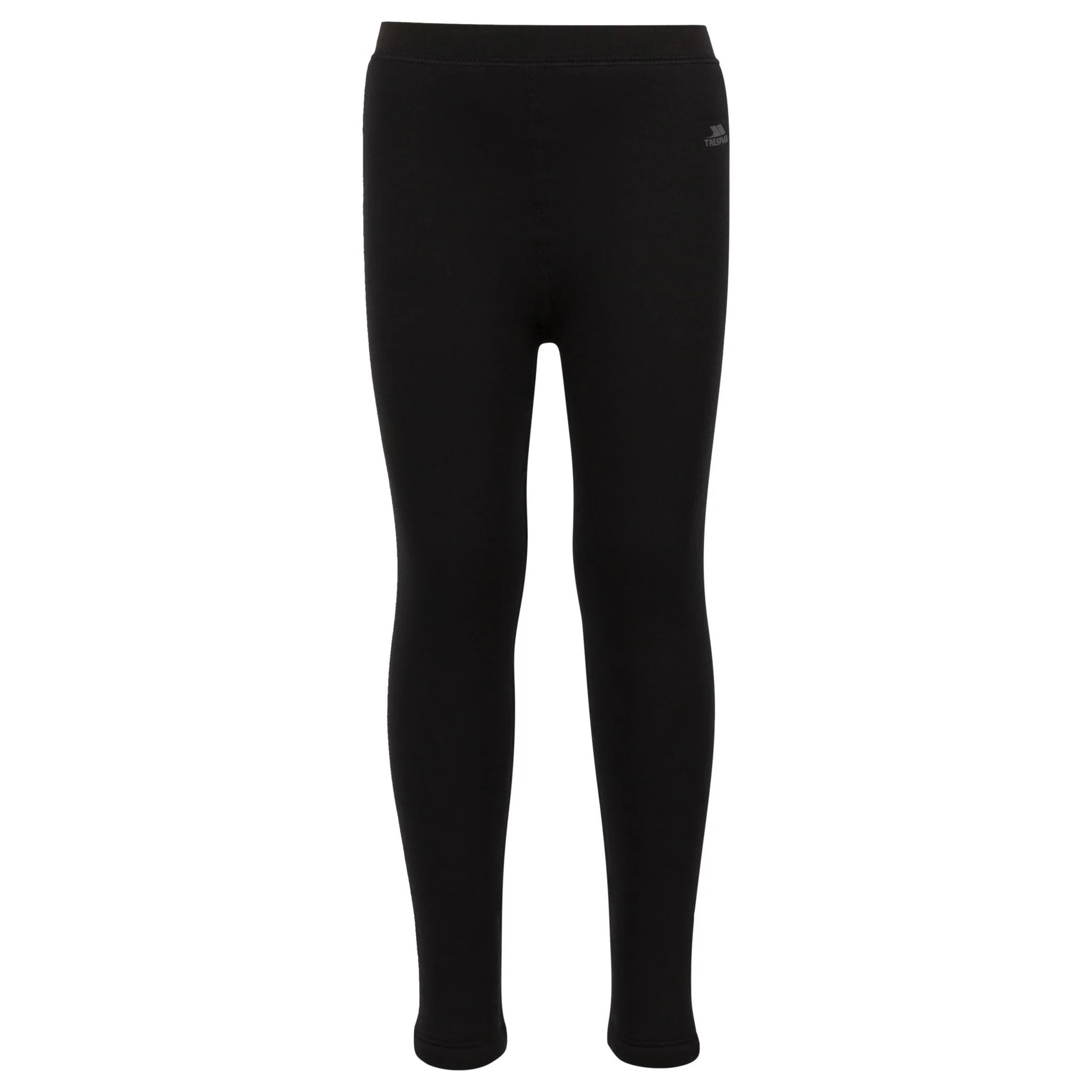 Fuzzy Womens Sherpa Lined Leggings in Black - Image 2